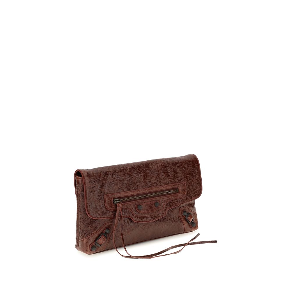 Bordeaux Lamb Ovis Aries Clutch Bag