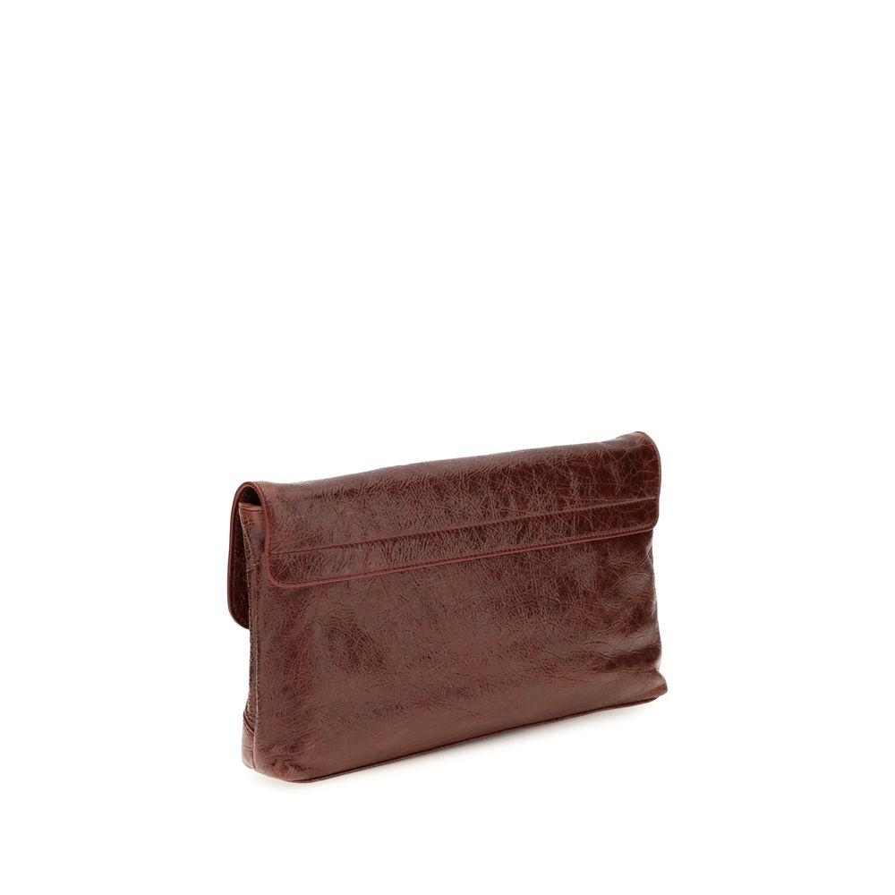Bordeaux Lamb Ovis Aries Clutch Bag