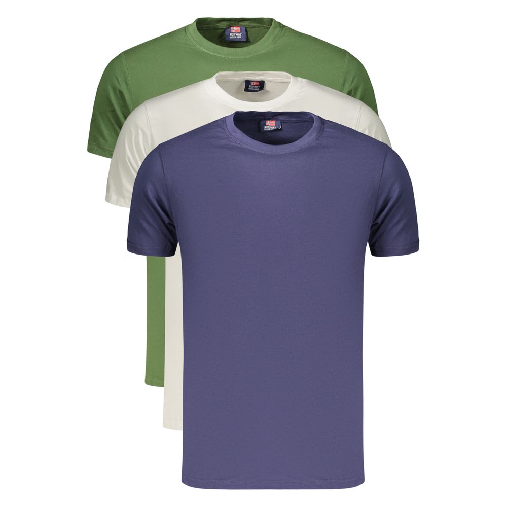 Green Cotton Men's T-Shirt