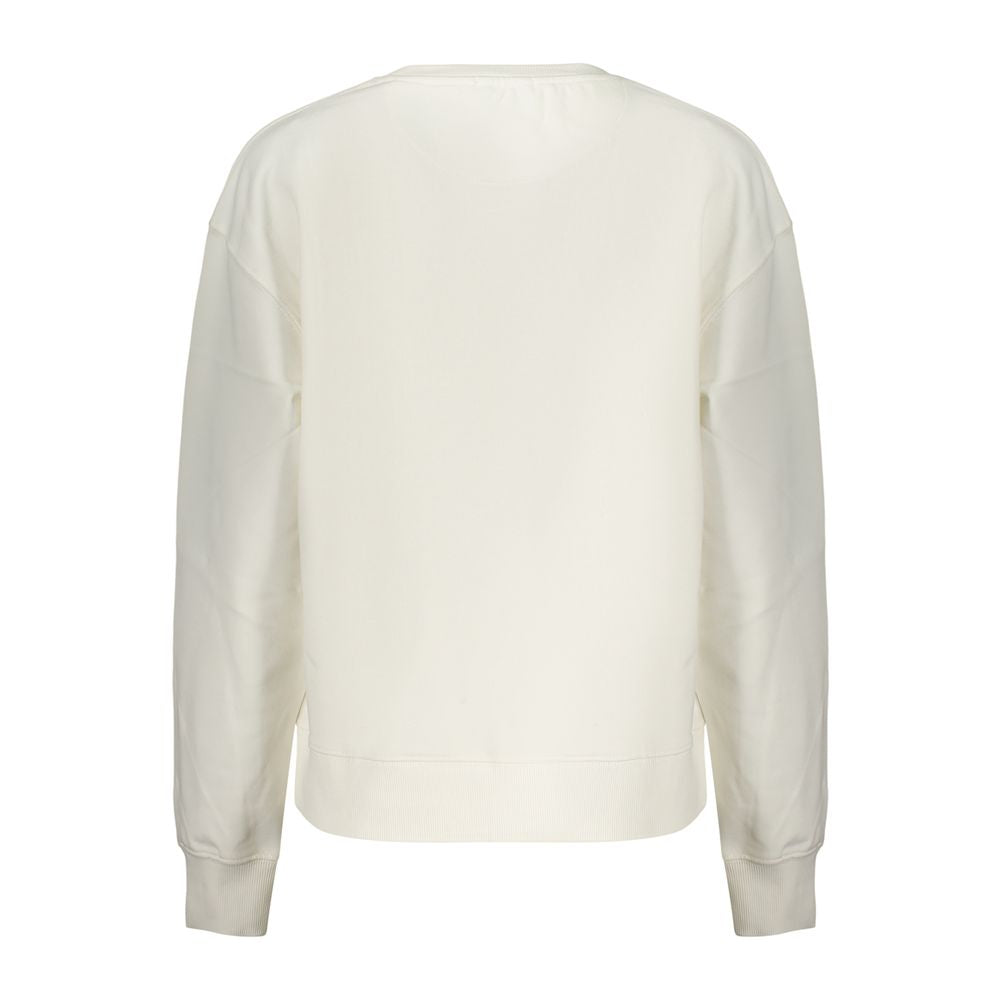 White Cotton Women's Sweatshirt