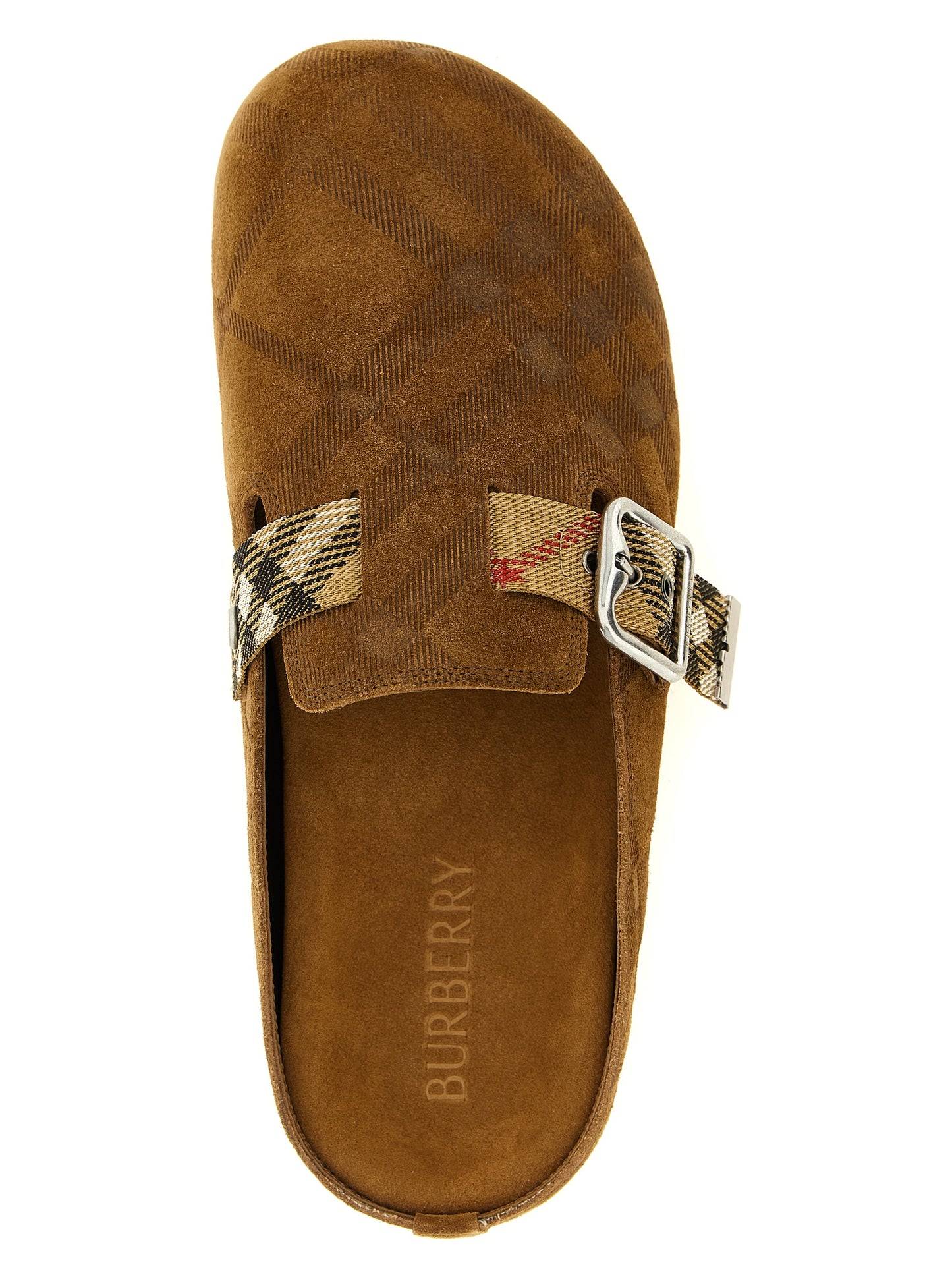 Brown Leather Clogs