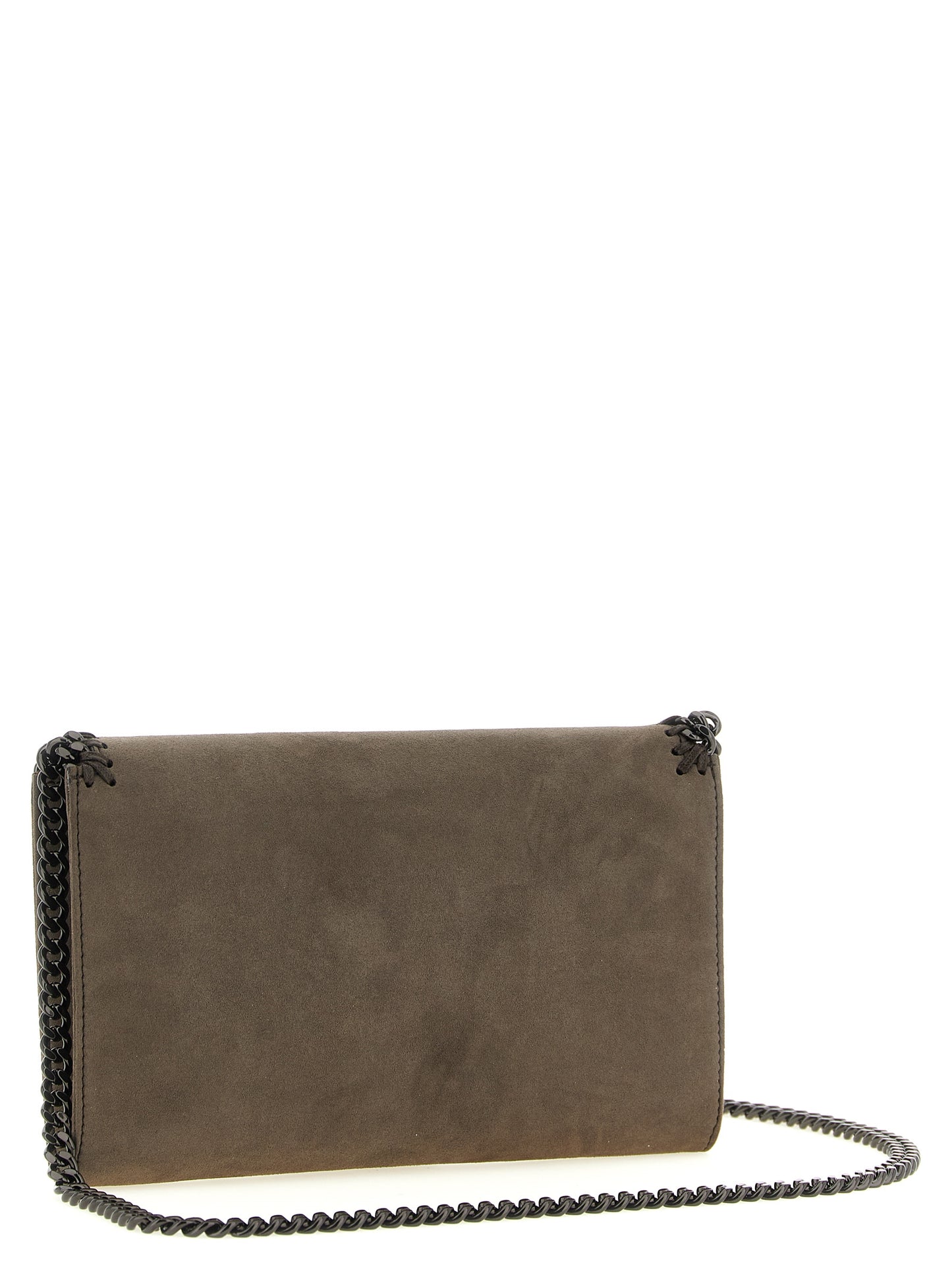 Gray Polyamide Crossbody Bag