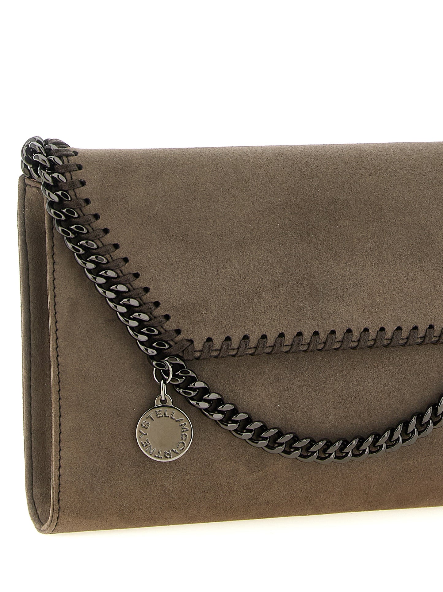 Gray Polyamide Crossbody Bag