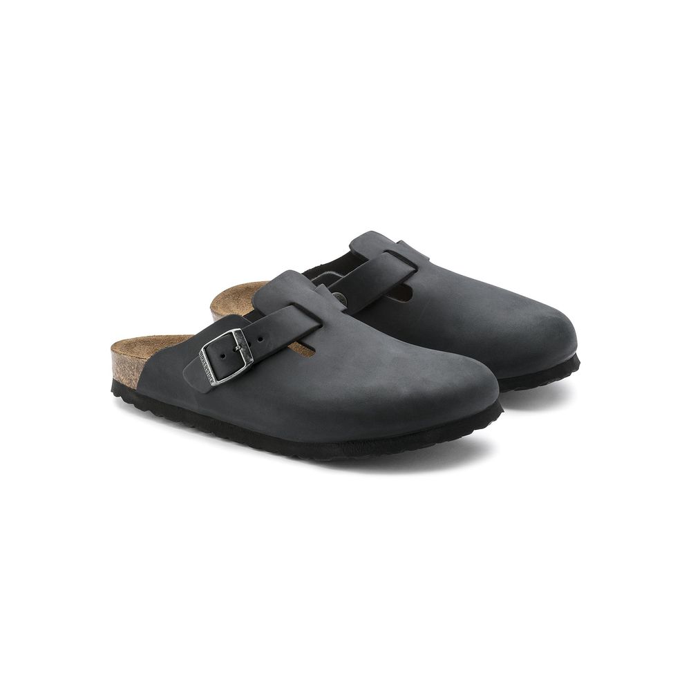 Black Synthetic Mules