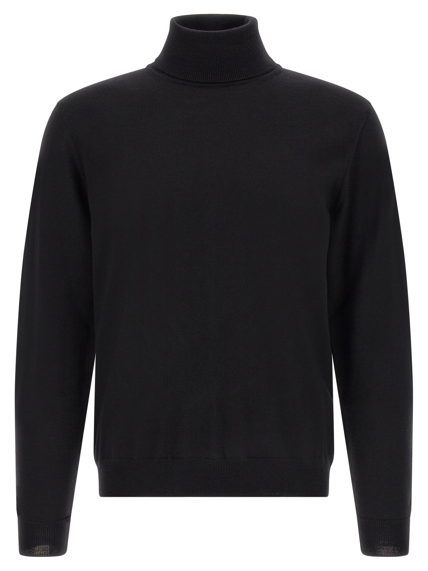 Black Virgin Wool Cardigan