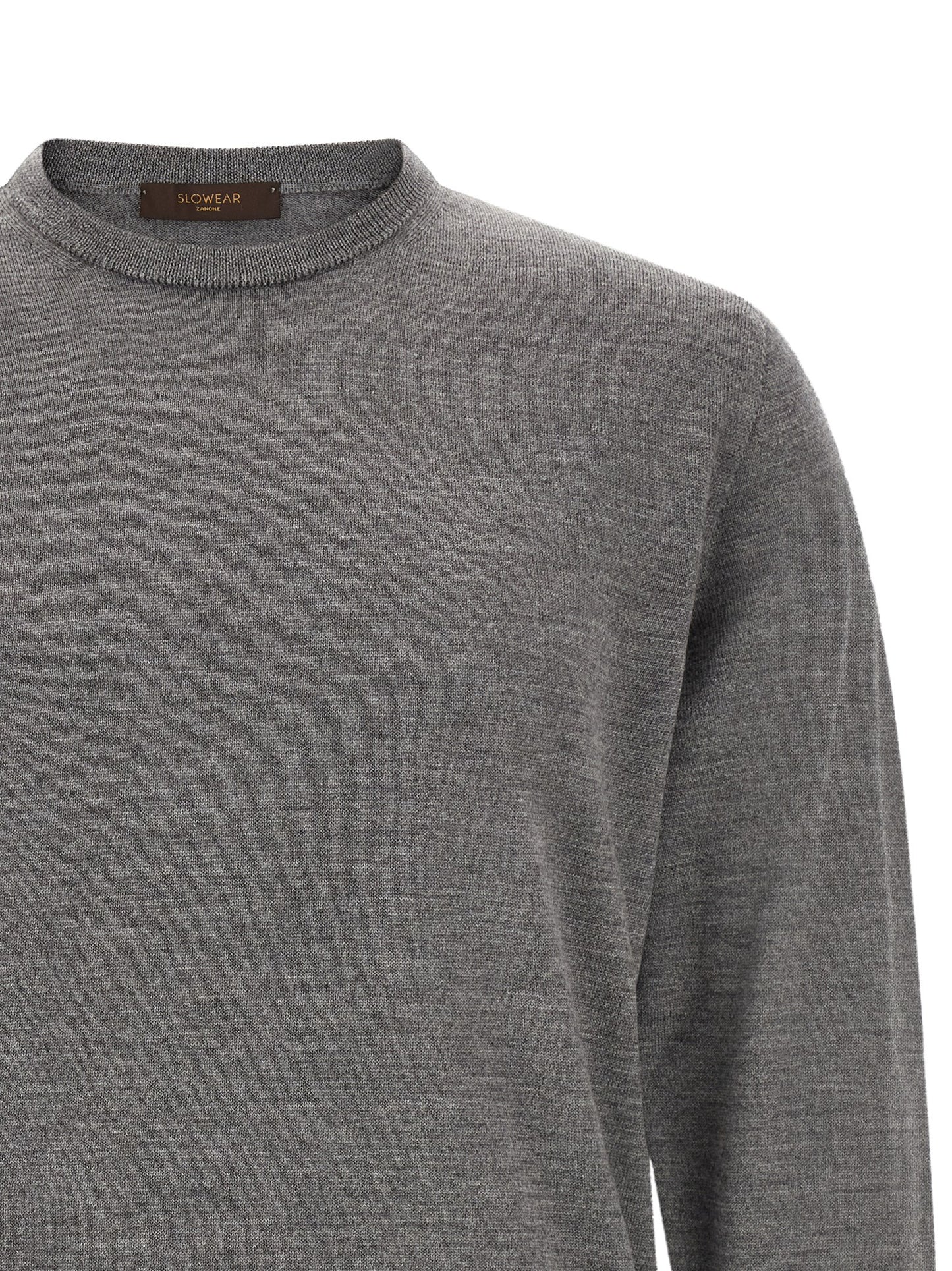Gray Virgin Wool Cardigan