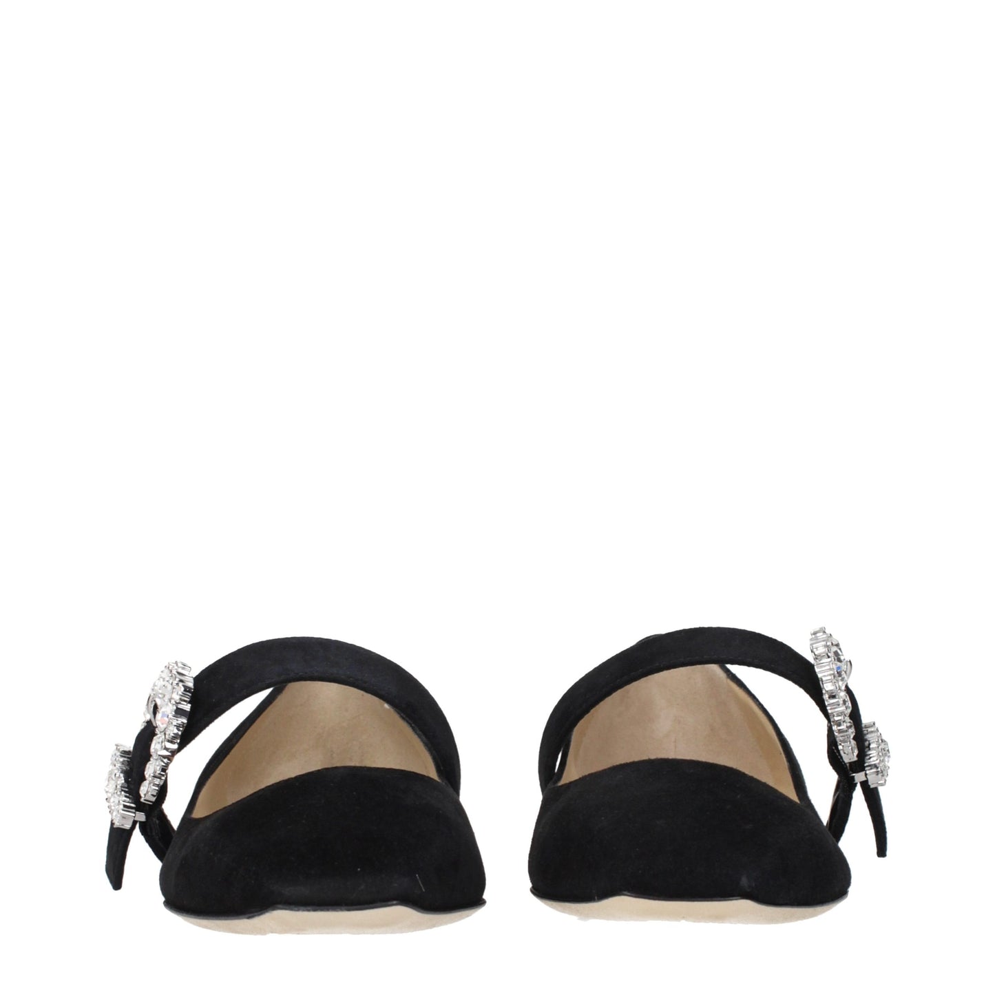 Black Leather Ballet Flats