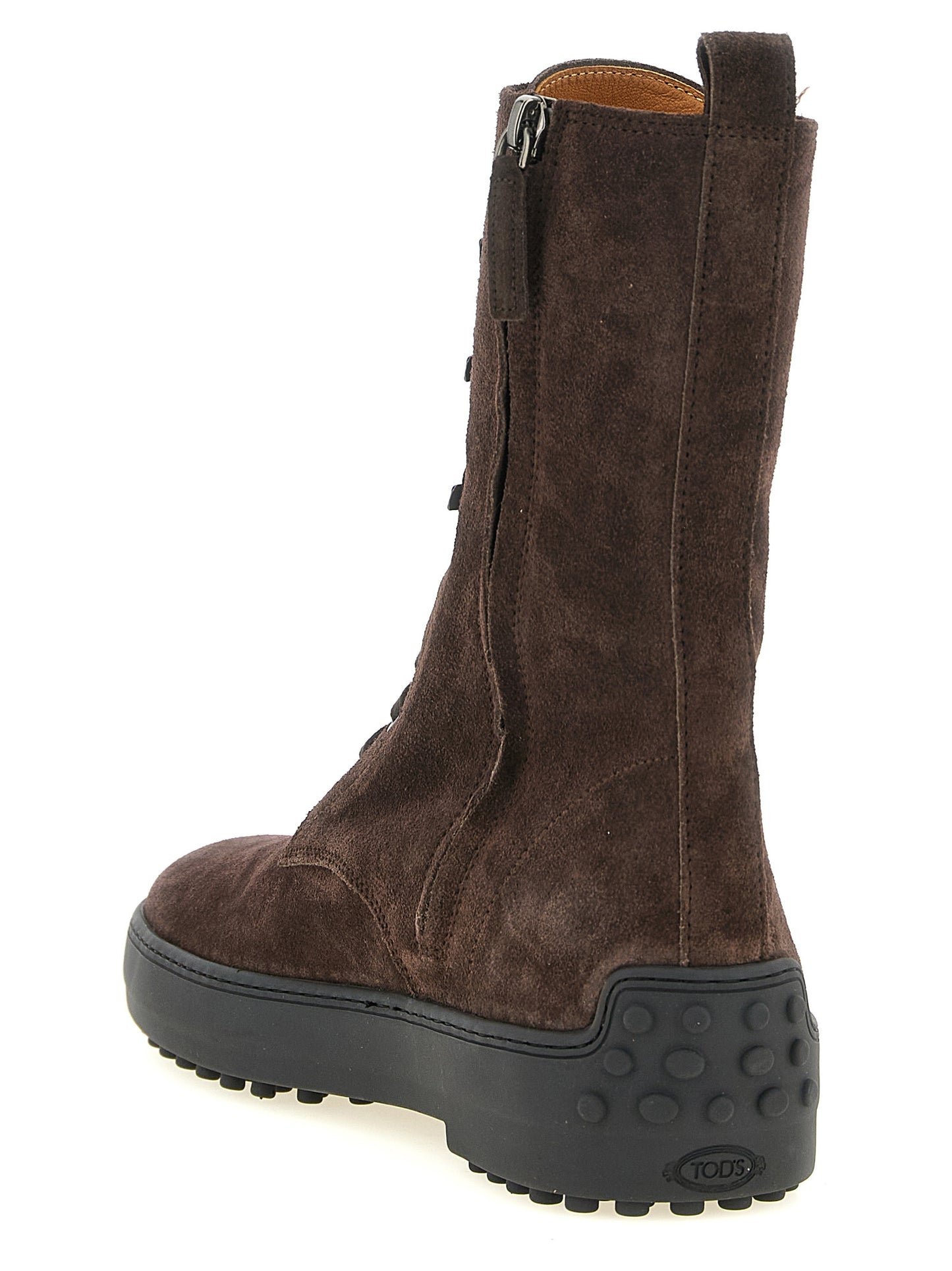 Brown Calfskin Ankle Boots