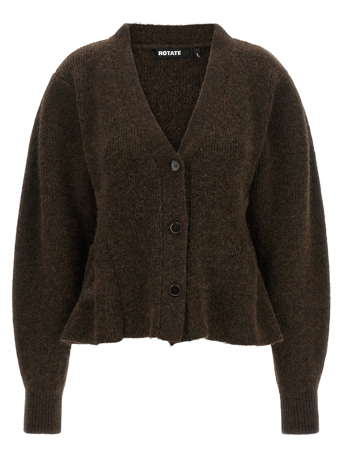 Brown Wool Cardigan