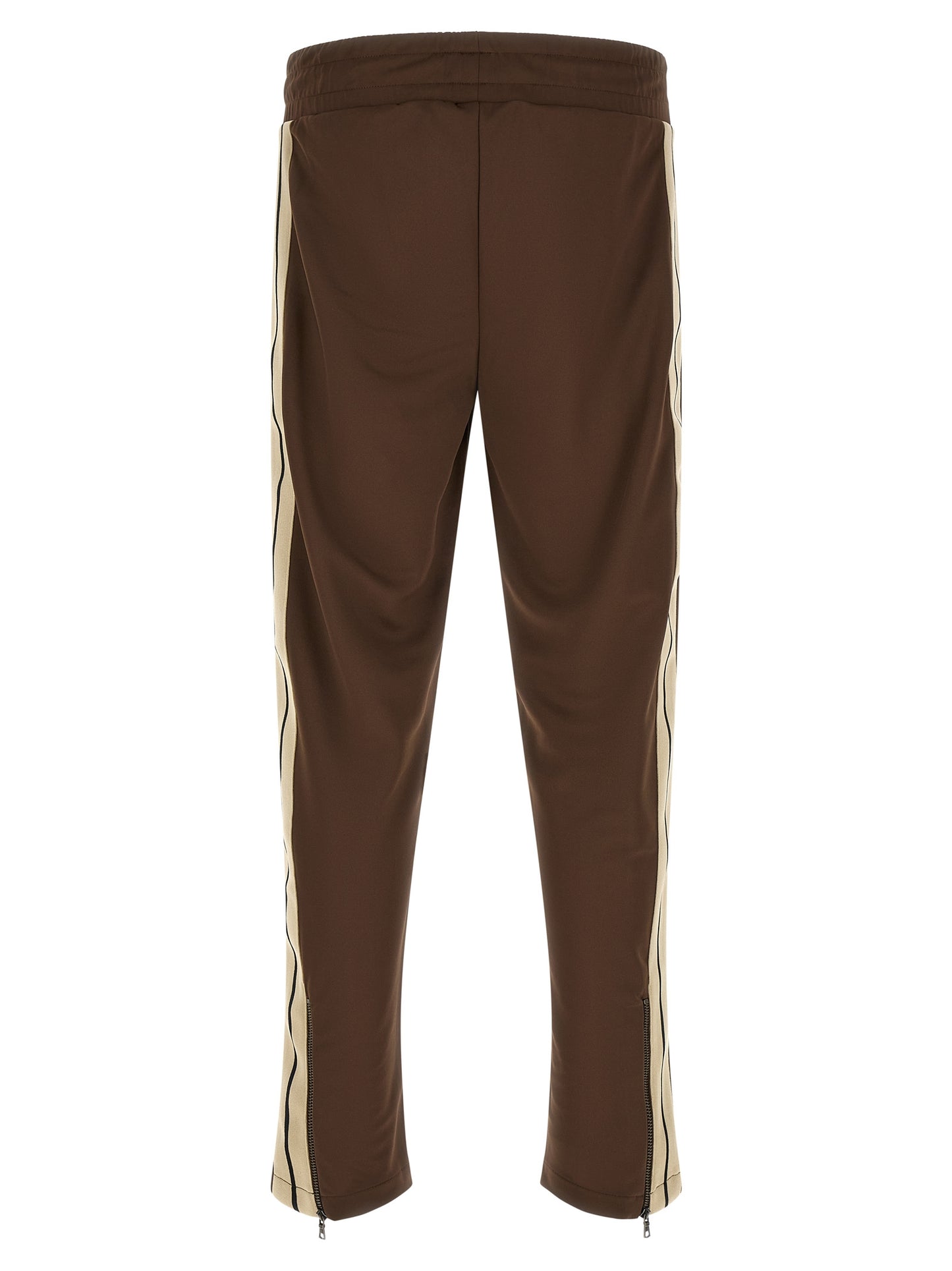 Brown Polyester Joggers (Workout Pants)
