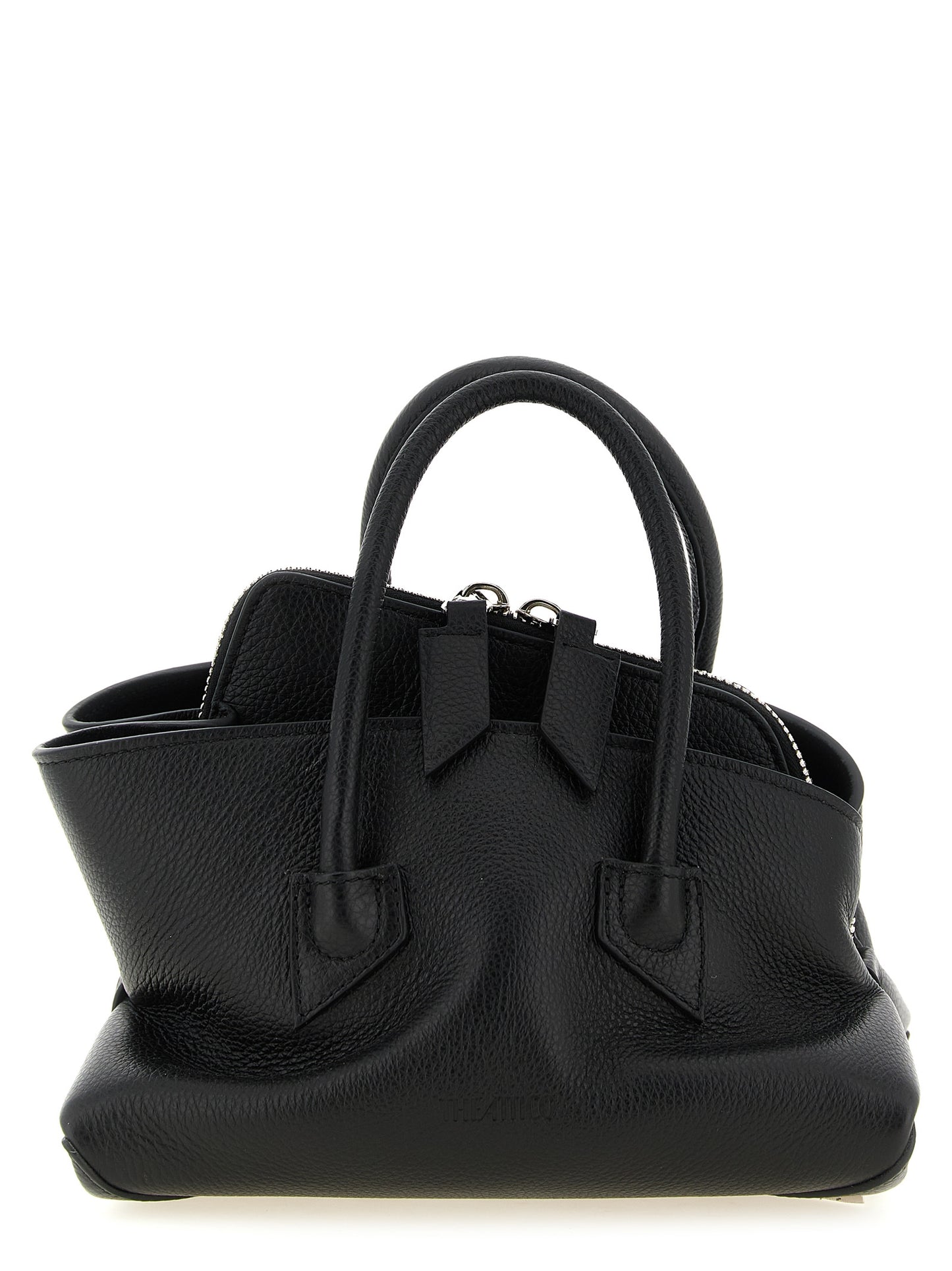 Black Bovine Leather Handbag