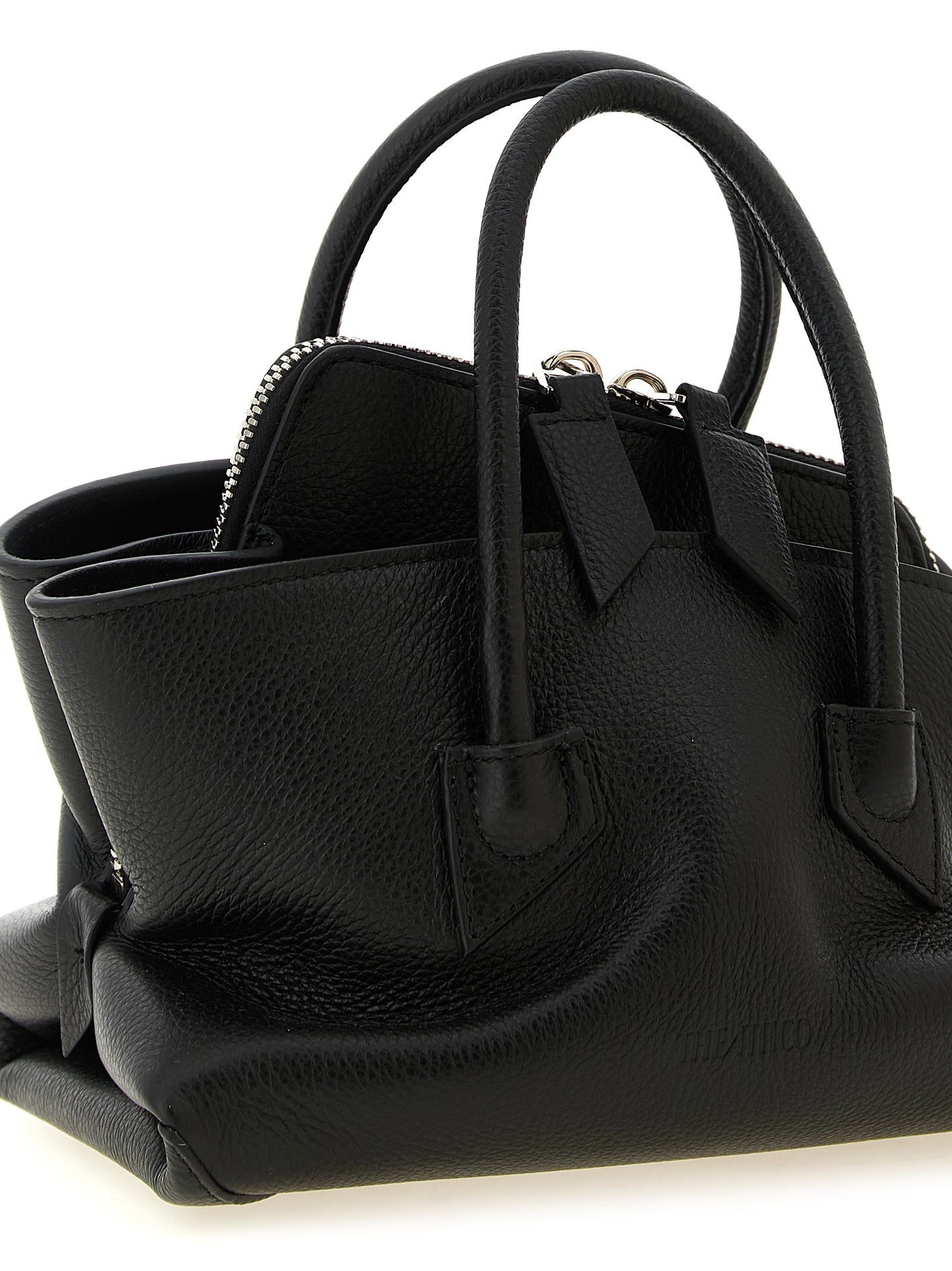 Black Bovine Leather Handbag