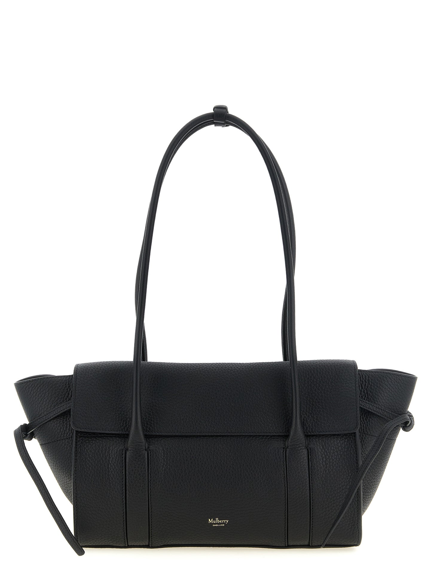 Black Calfskin Shoulder Bag
