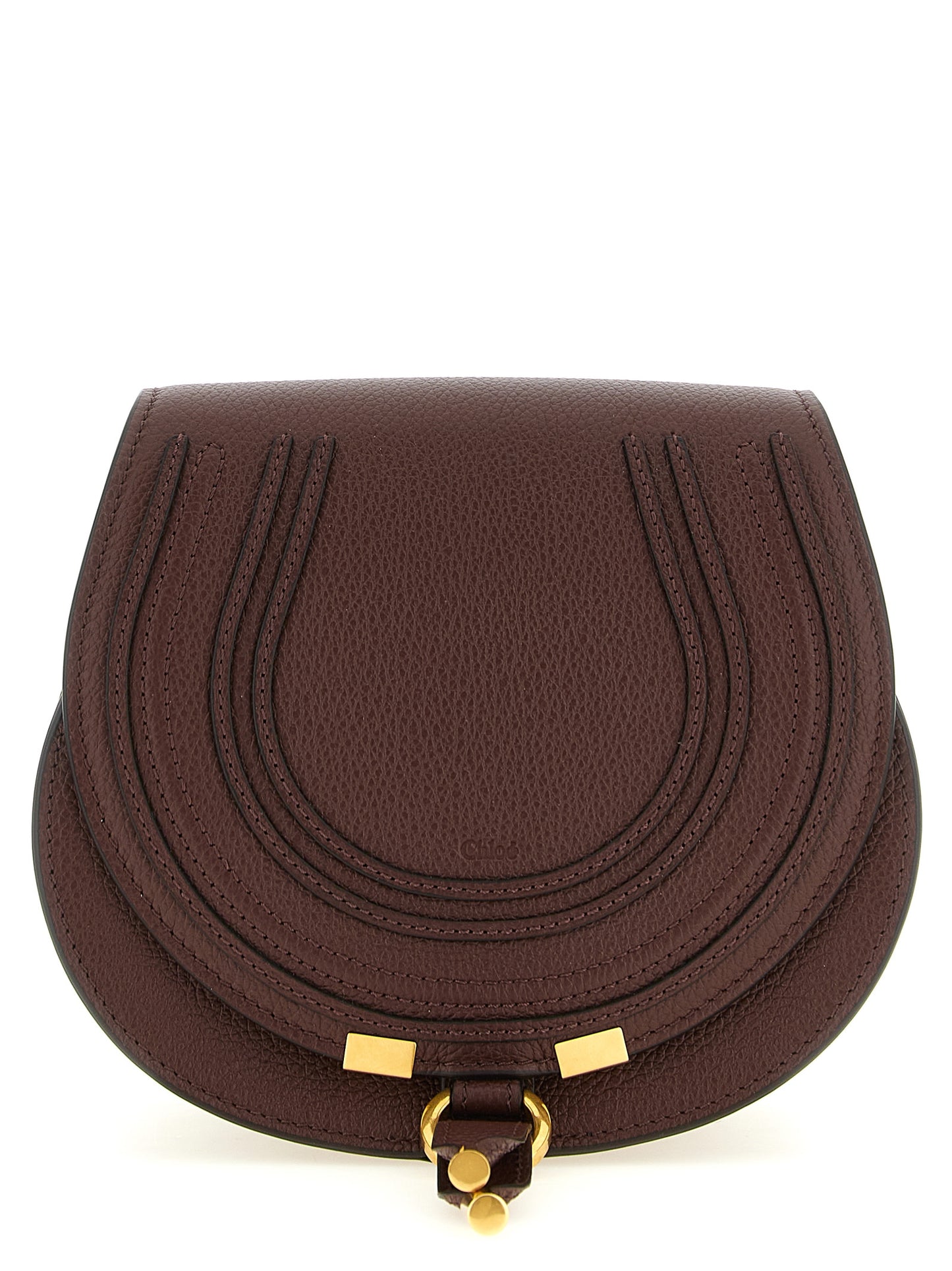 Brown Calfskin Crossbody Bag