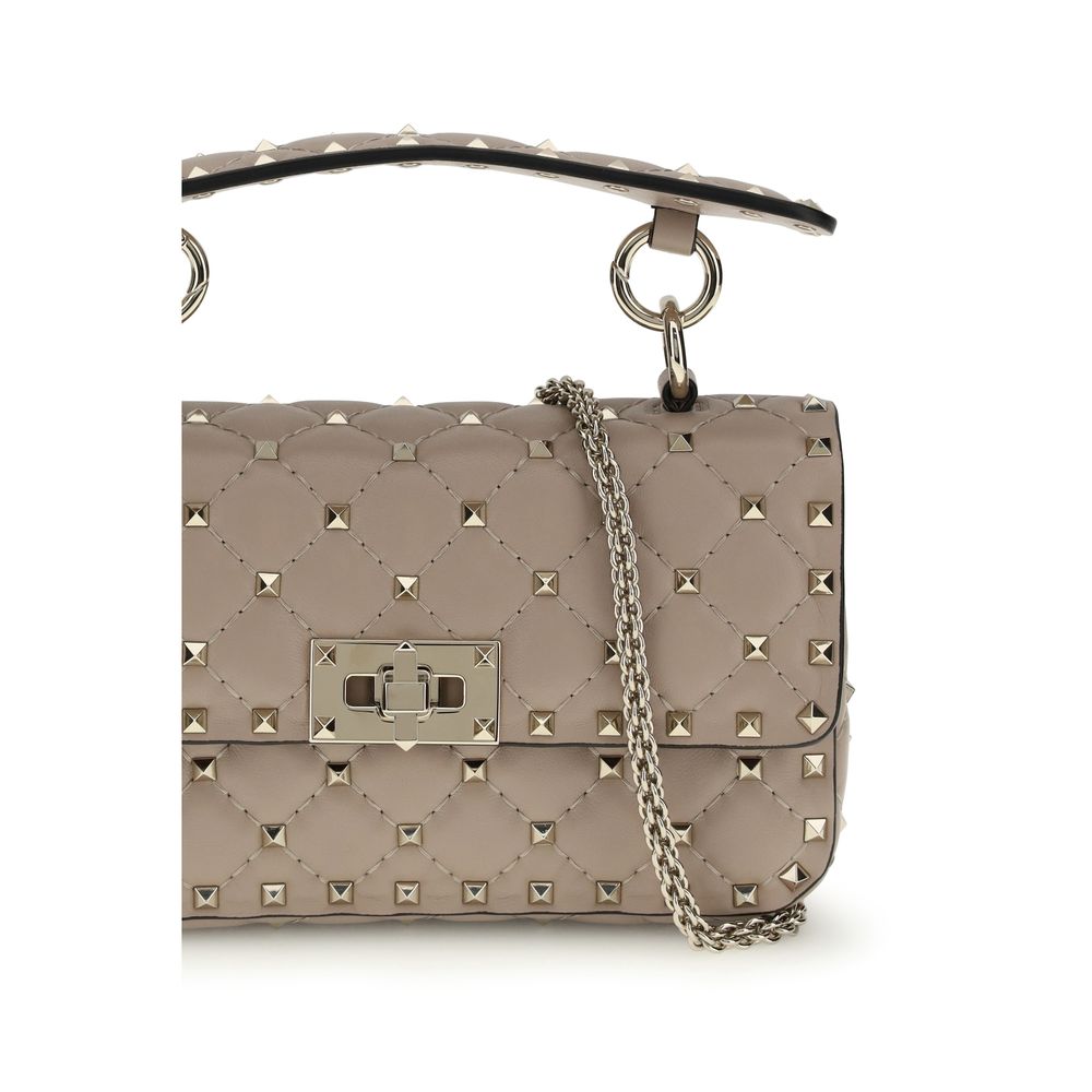 Beige Calf Leather Bos Taurus Handbag