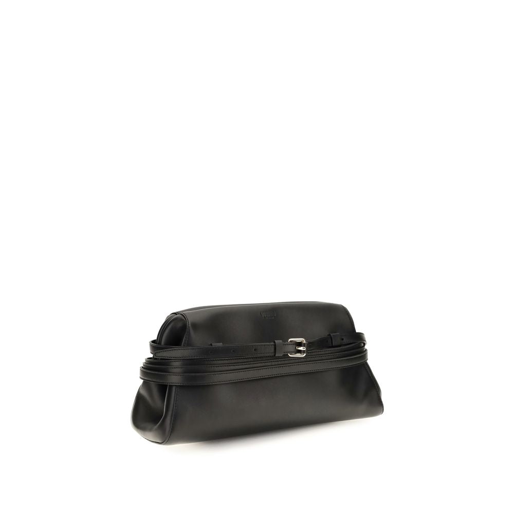 Black Goatskin Clutch Bag
