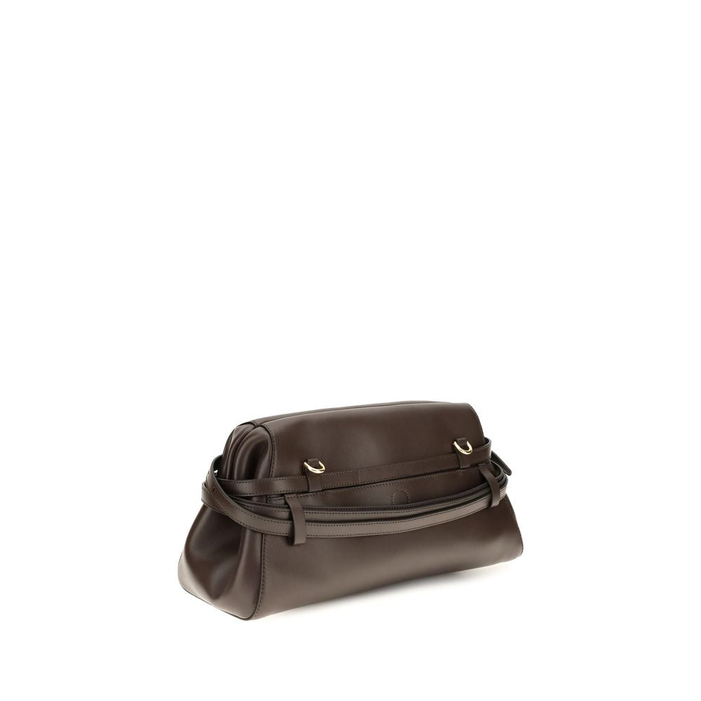 Brown Goatskin Clutch Bag