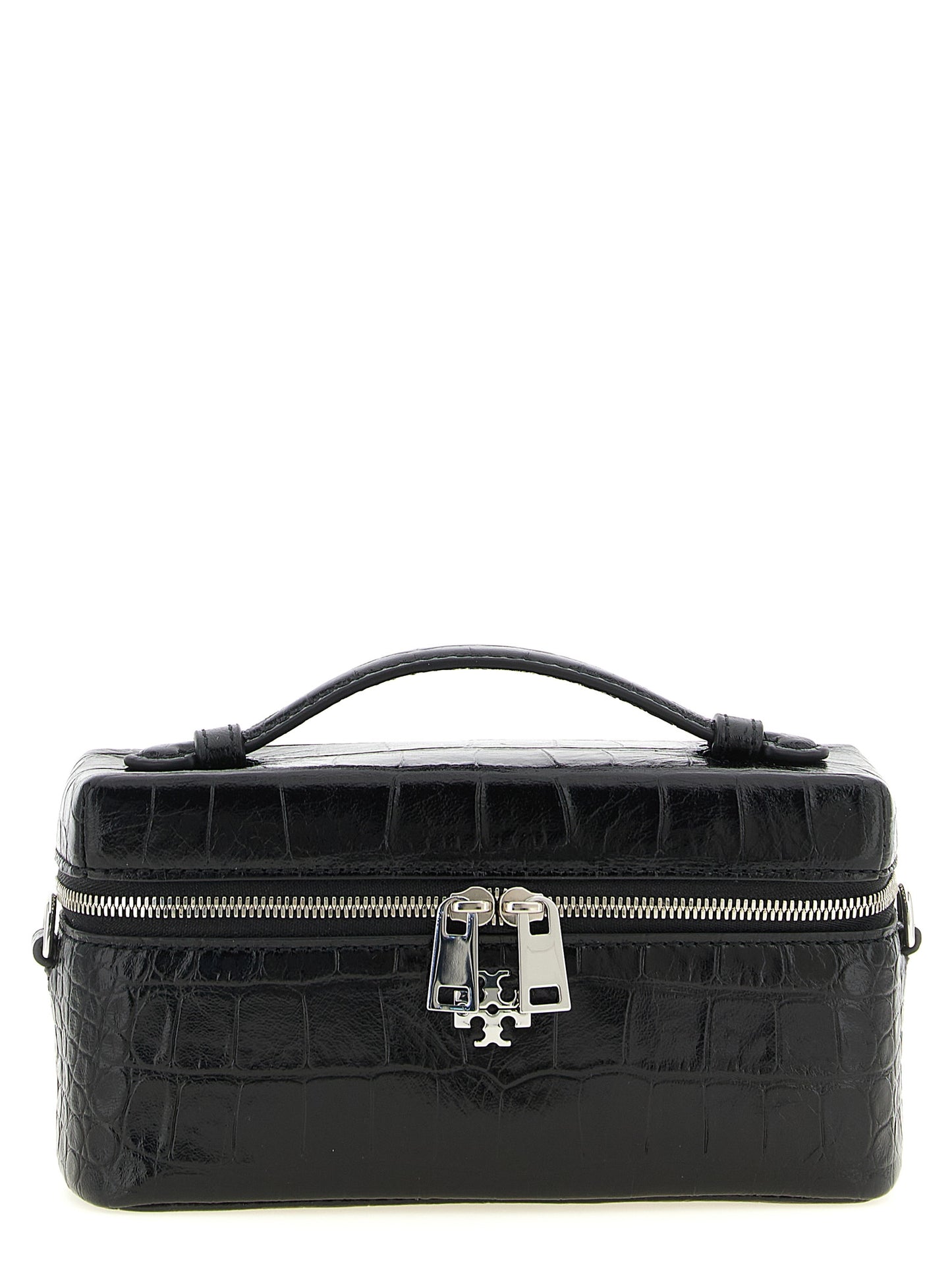 Black Lamb Leather Crossbody Bag