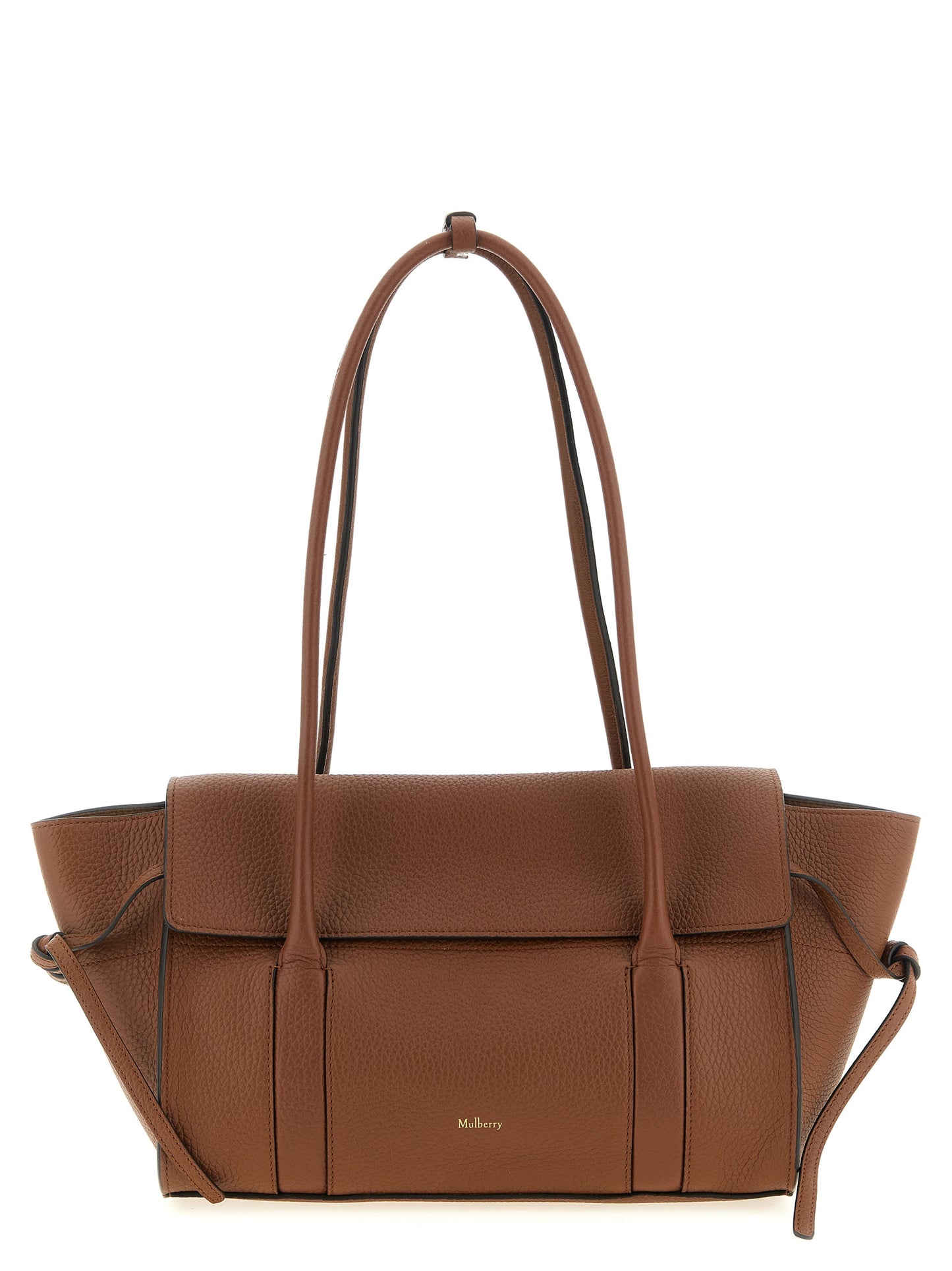 Brown Calfskin Shoulder Bag
