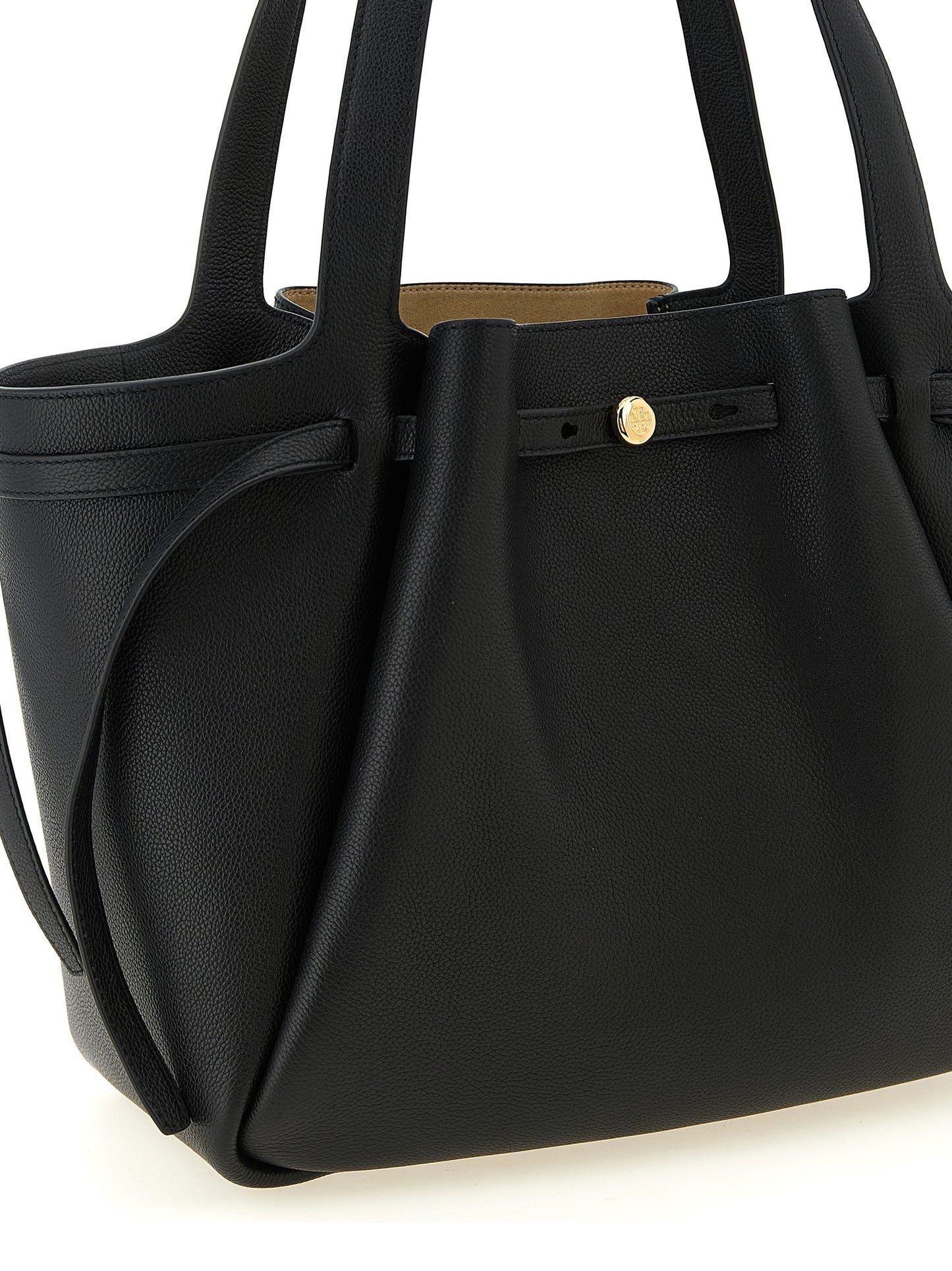 Black Cowhide Tote Bag