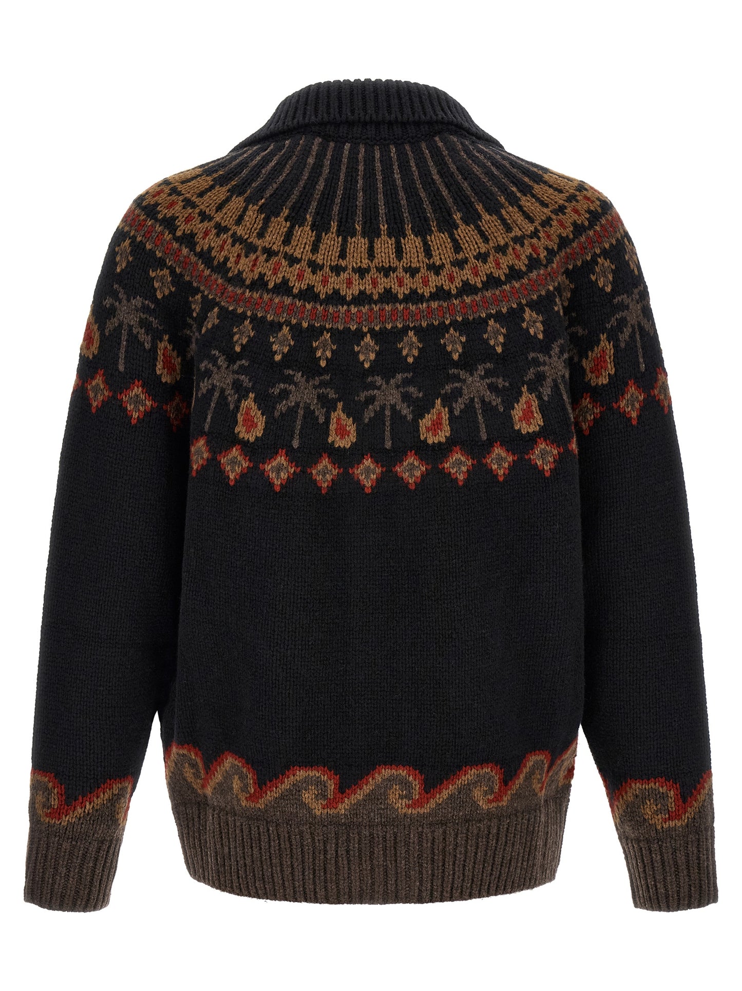 Black Wool Cardigan