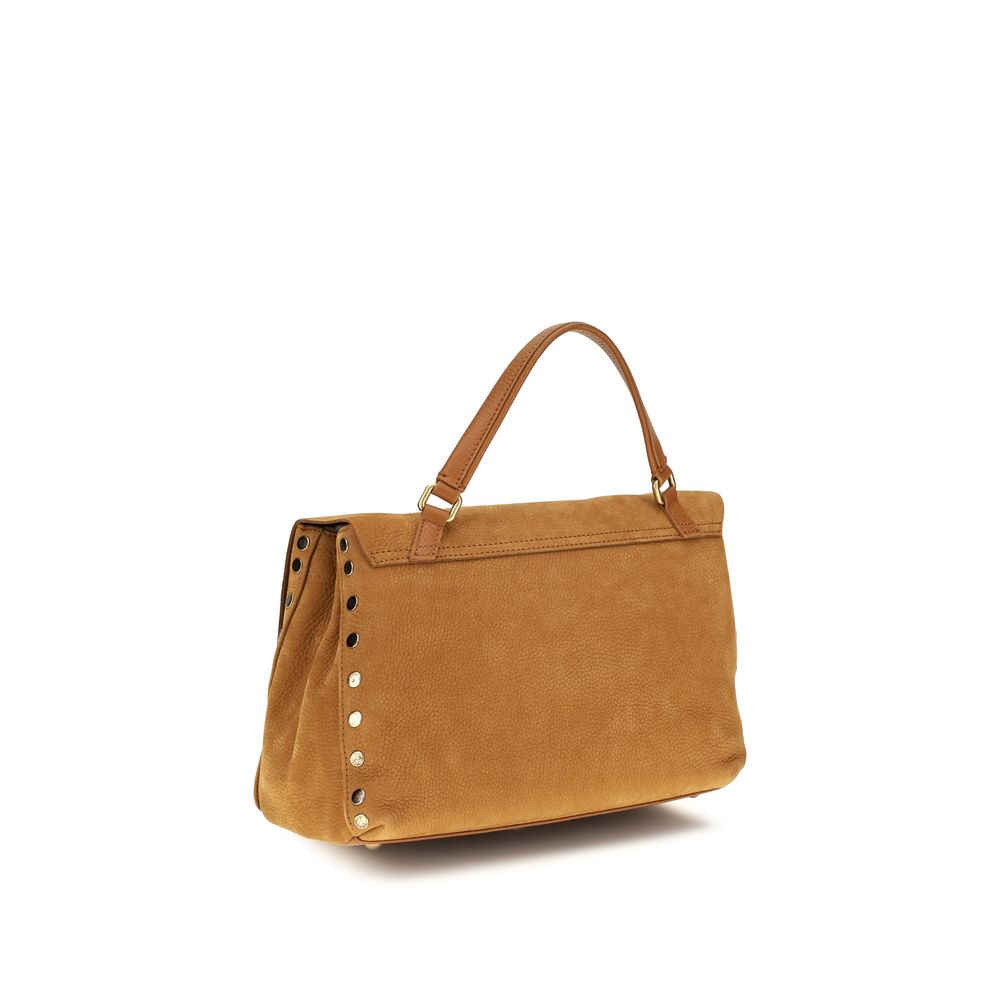 Beige Suede Leather Handbag