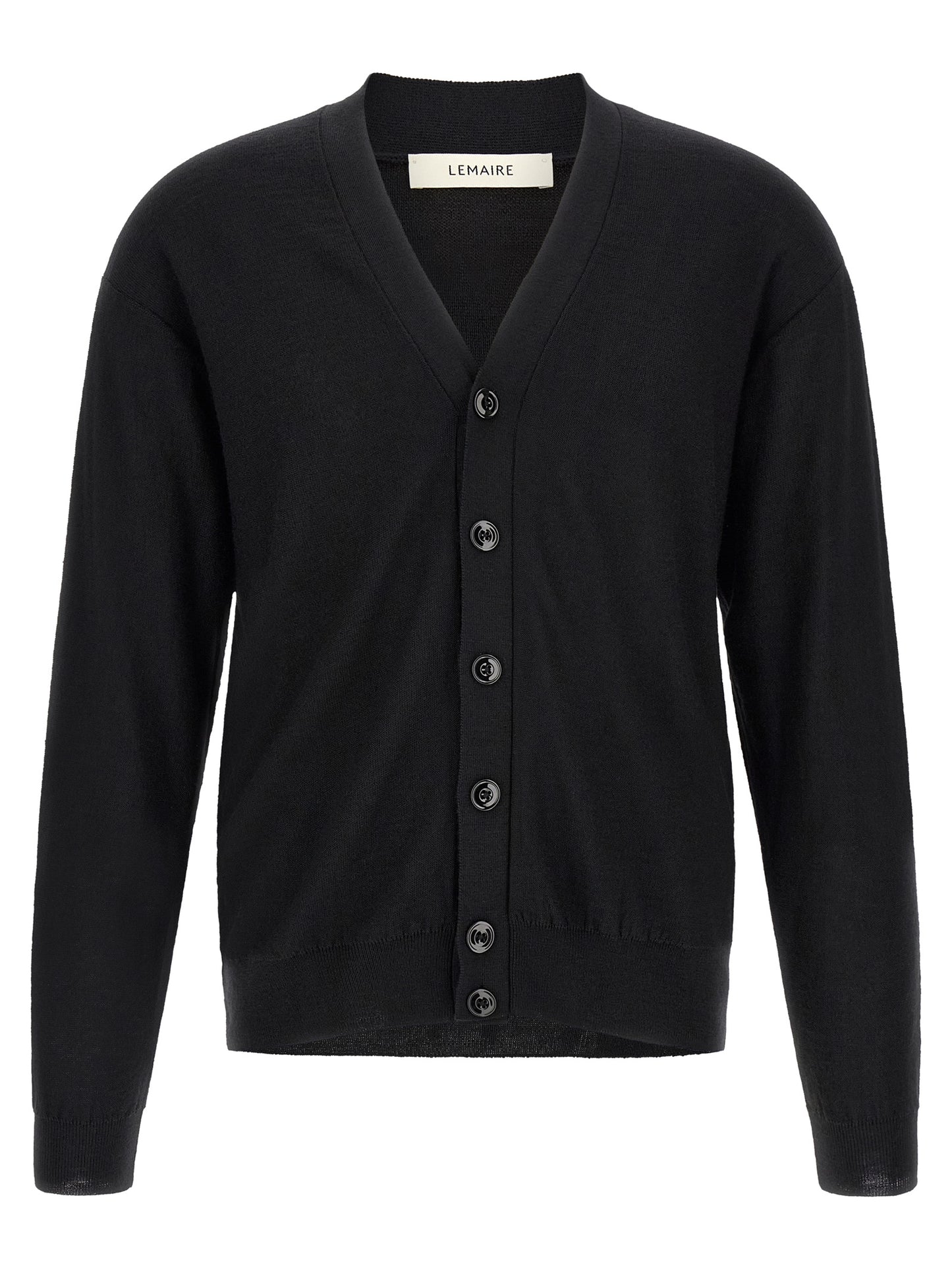 Black Wool Cardigan