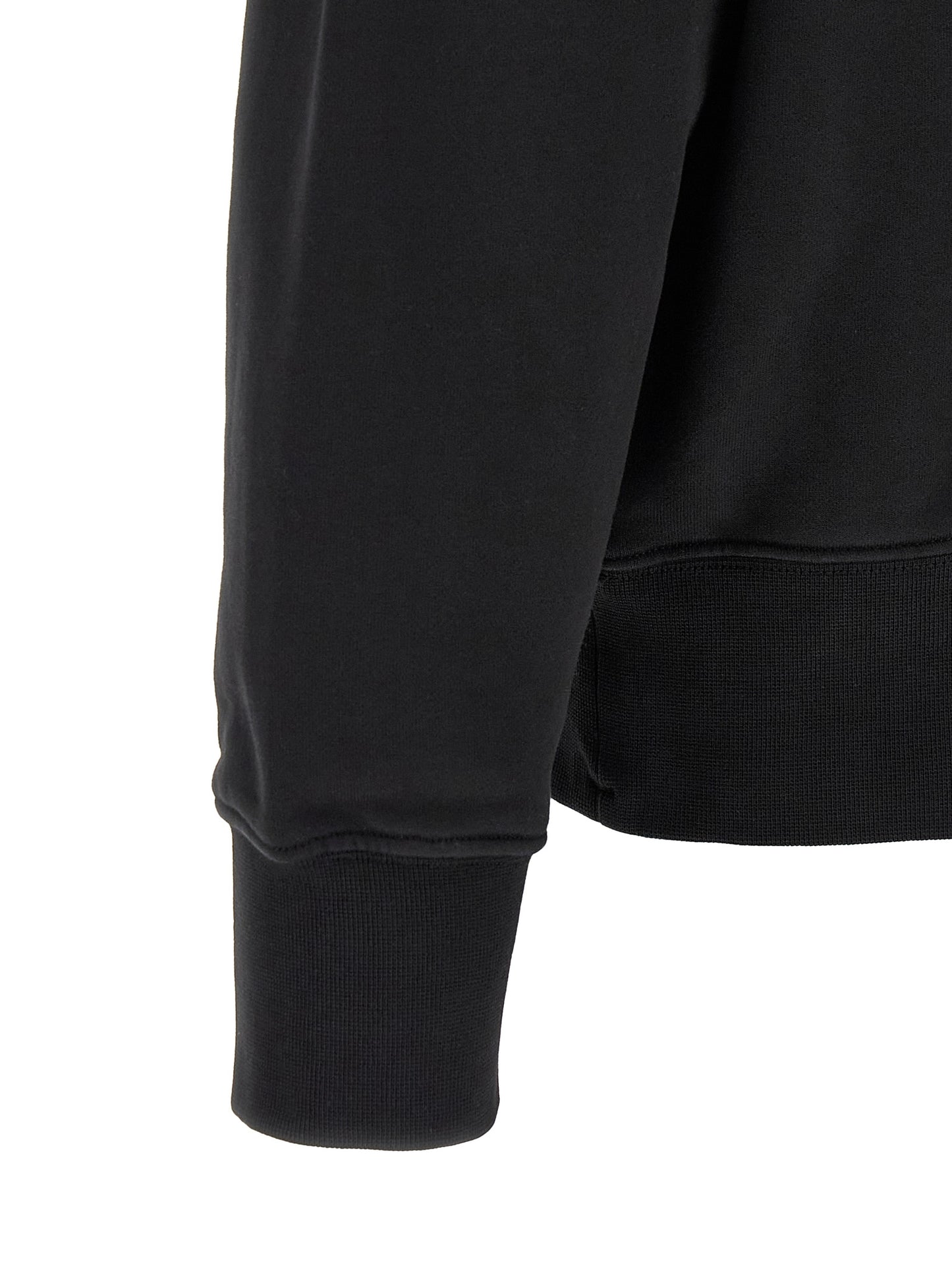 Black Cotton Sweatshirt