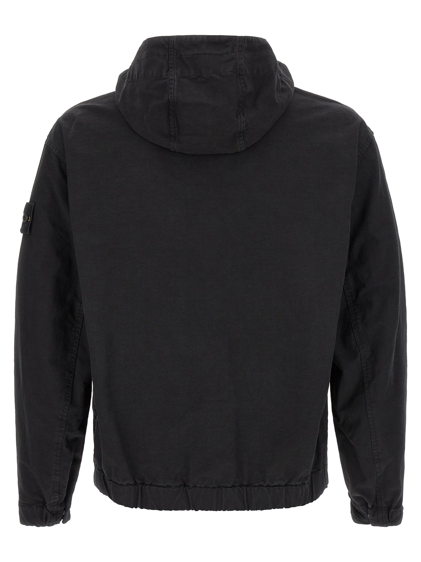 Black Cotton Shell Jacket