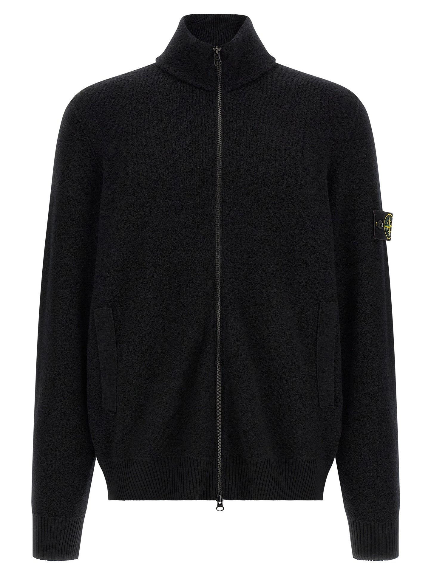 Black Virgin Wool Cardigan
