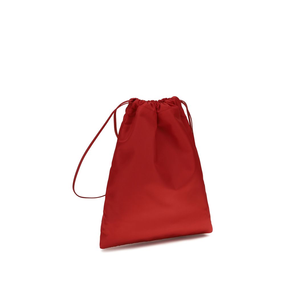 Red Polyamide Clutch Bag