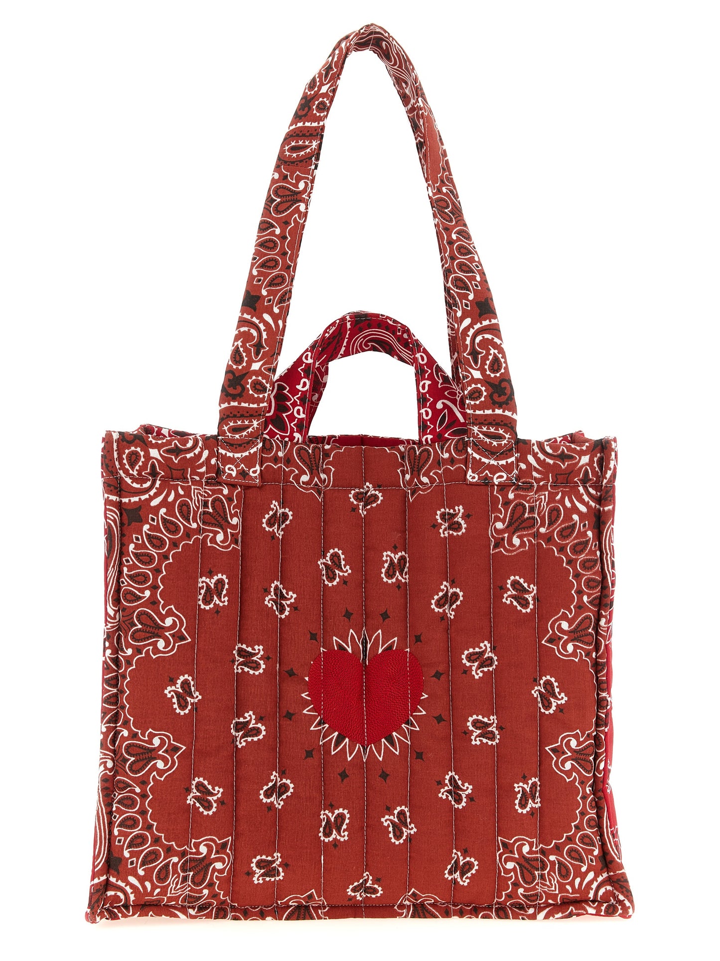 Red Cotton Tote Bag