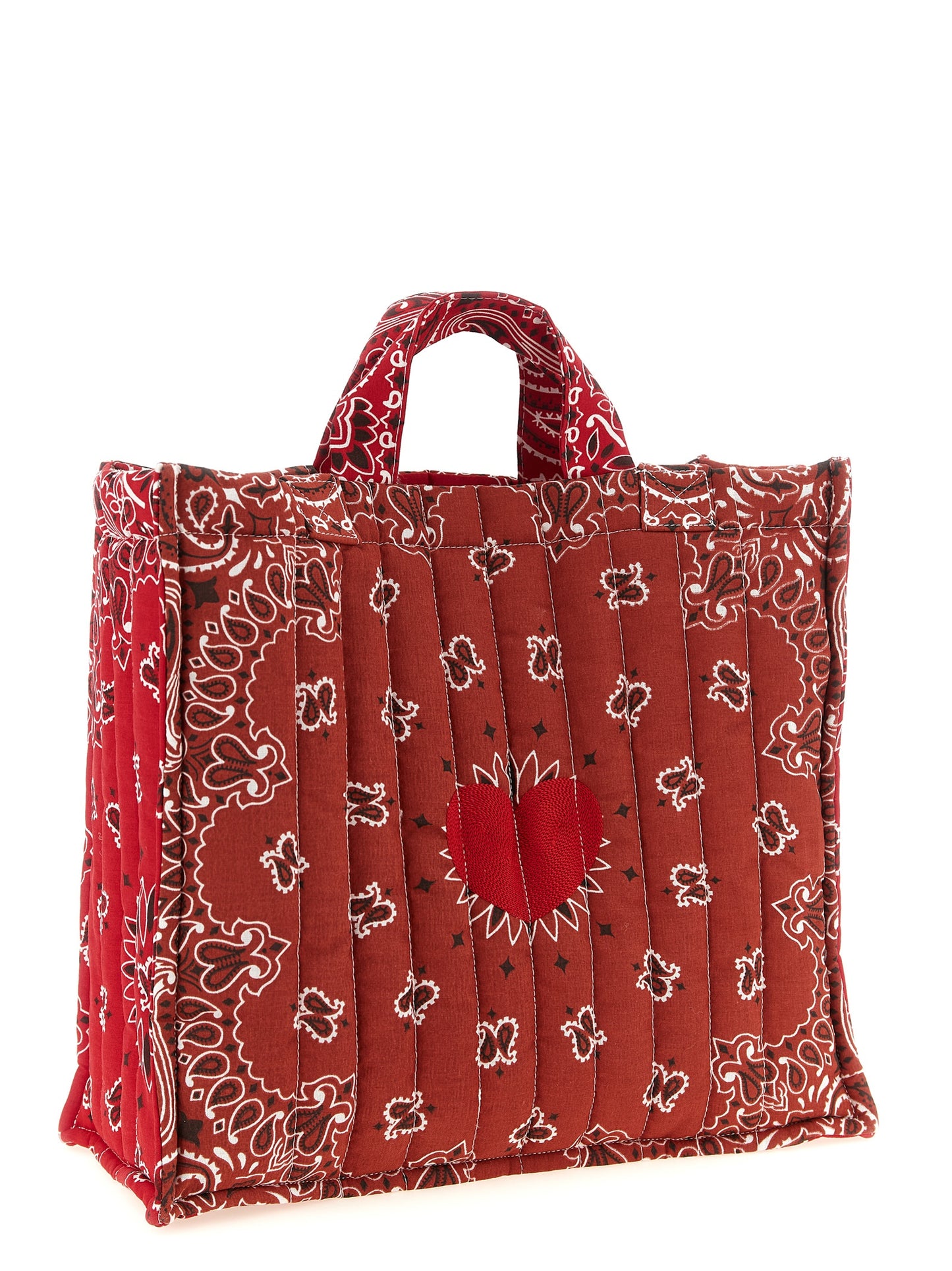 Red Cotton Tote Bag