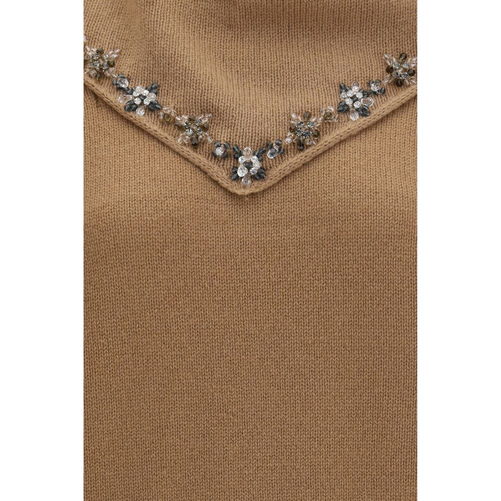 Brown Cashmere Sweatshirt