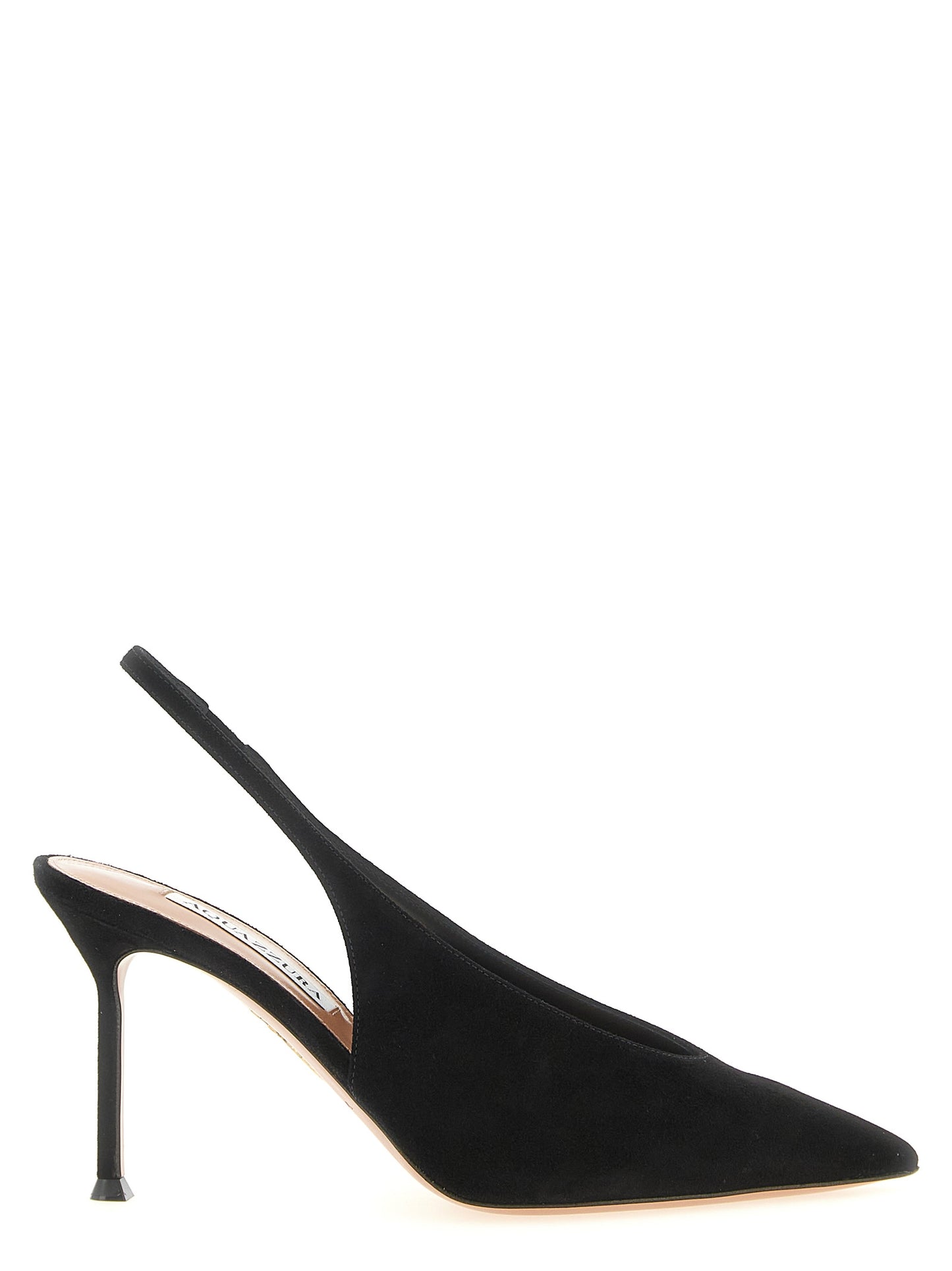 Black Calfskin High Heel Pumps