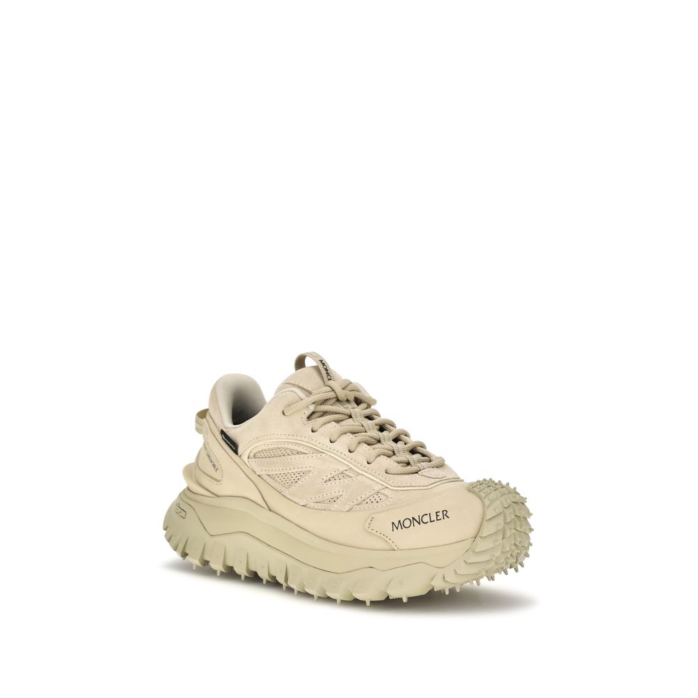 Beige Calf Leather Bos Taurus Athletic Sneakers