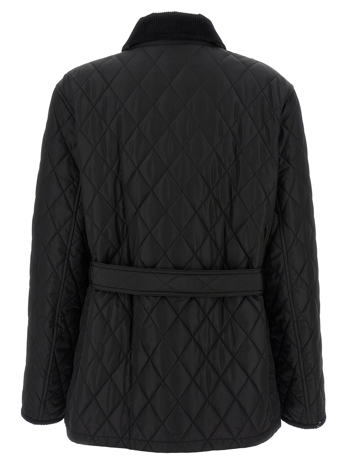 Black Polyamide Full-Length Jacket