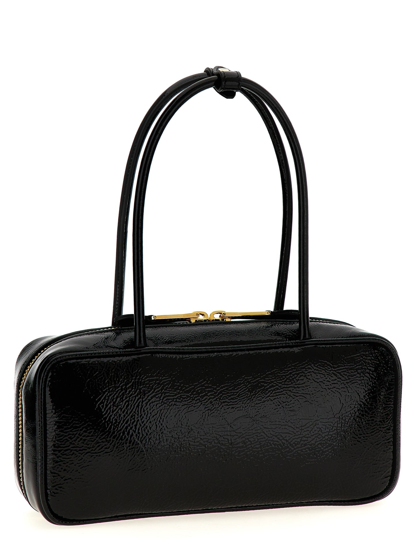 Black Lamb Leather Handbag