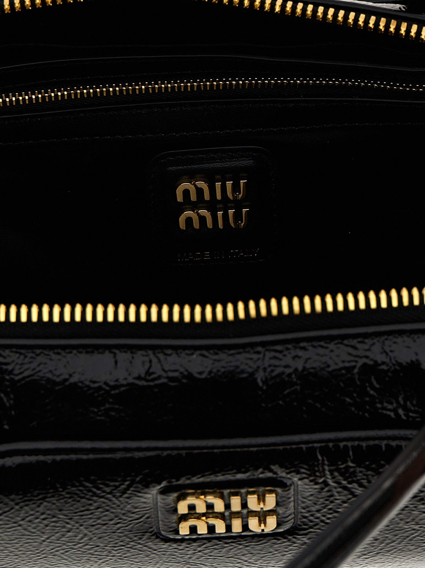 Black Lamb Leather Handbag