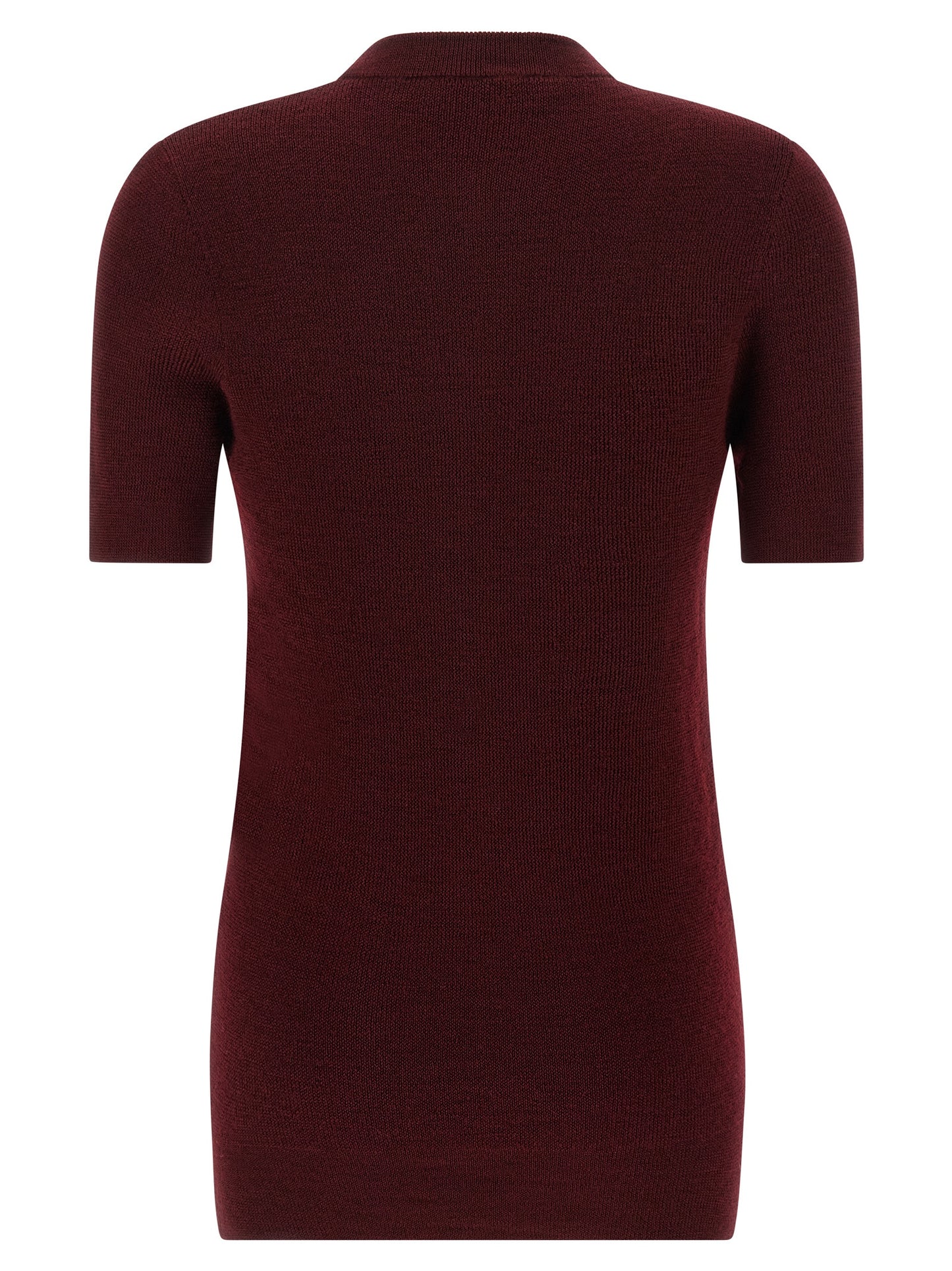 Bordeaux Virgin Wool Cardigan