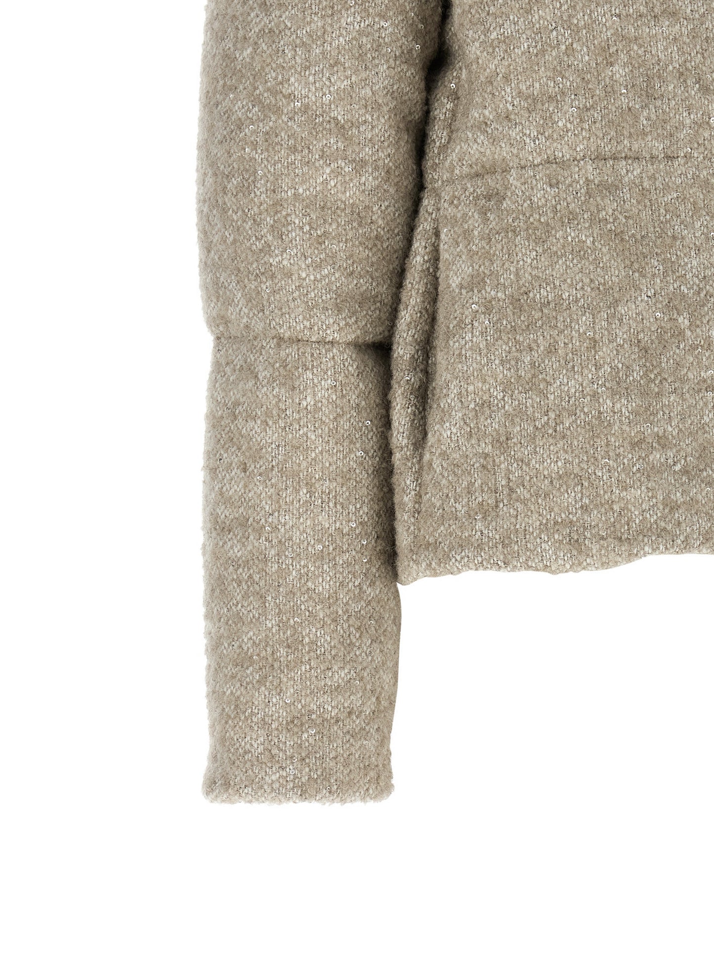 Beige Wool Full-Length Jacket