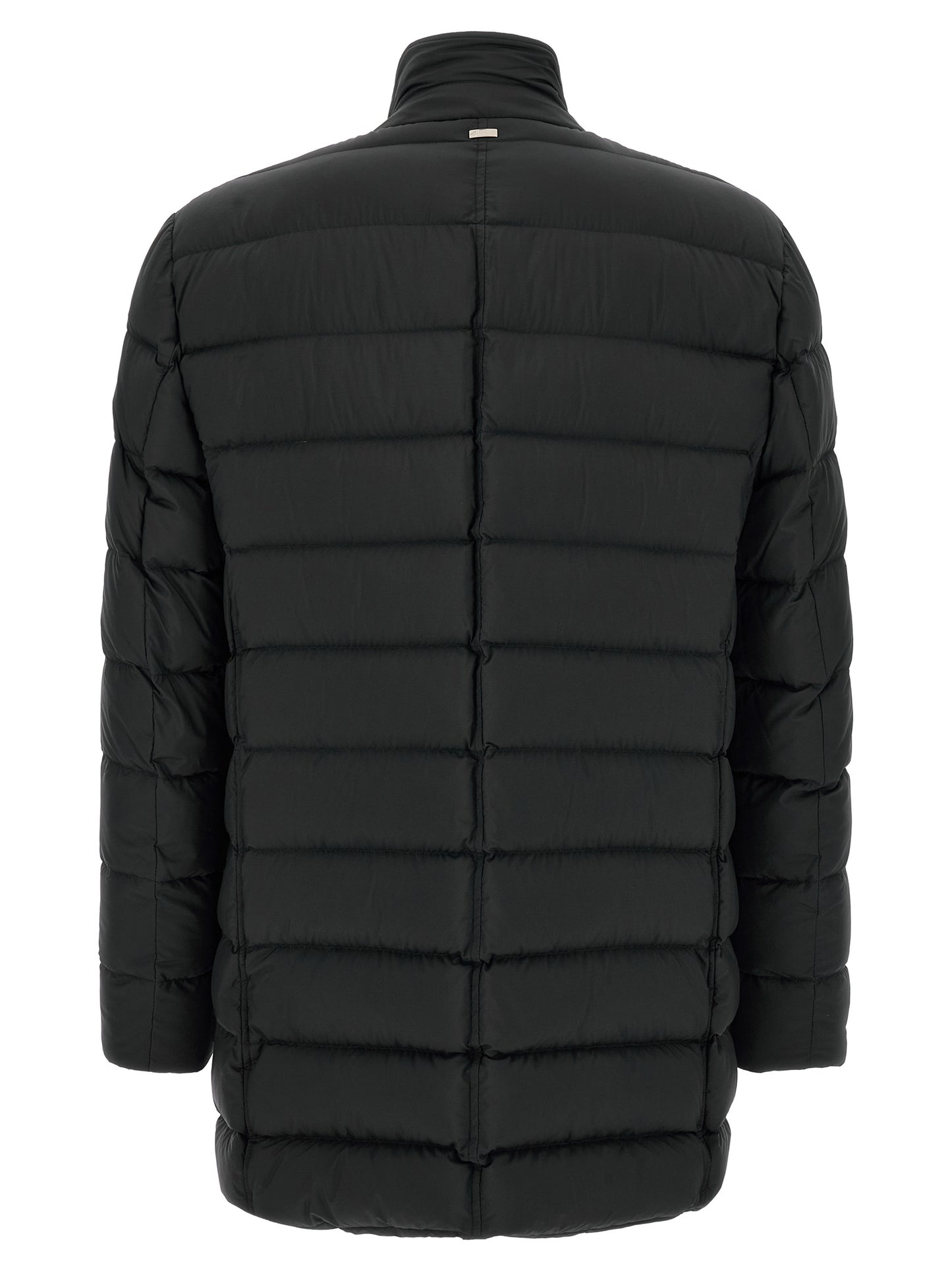 Black Polyamide Full-Length Jacket