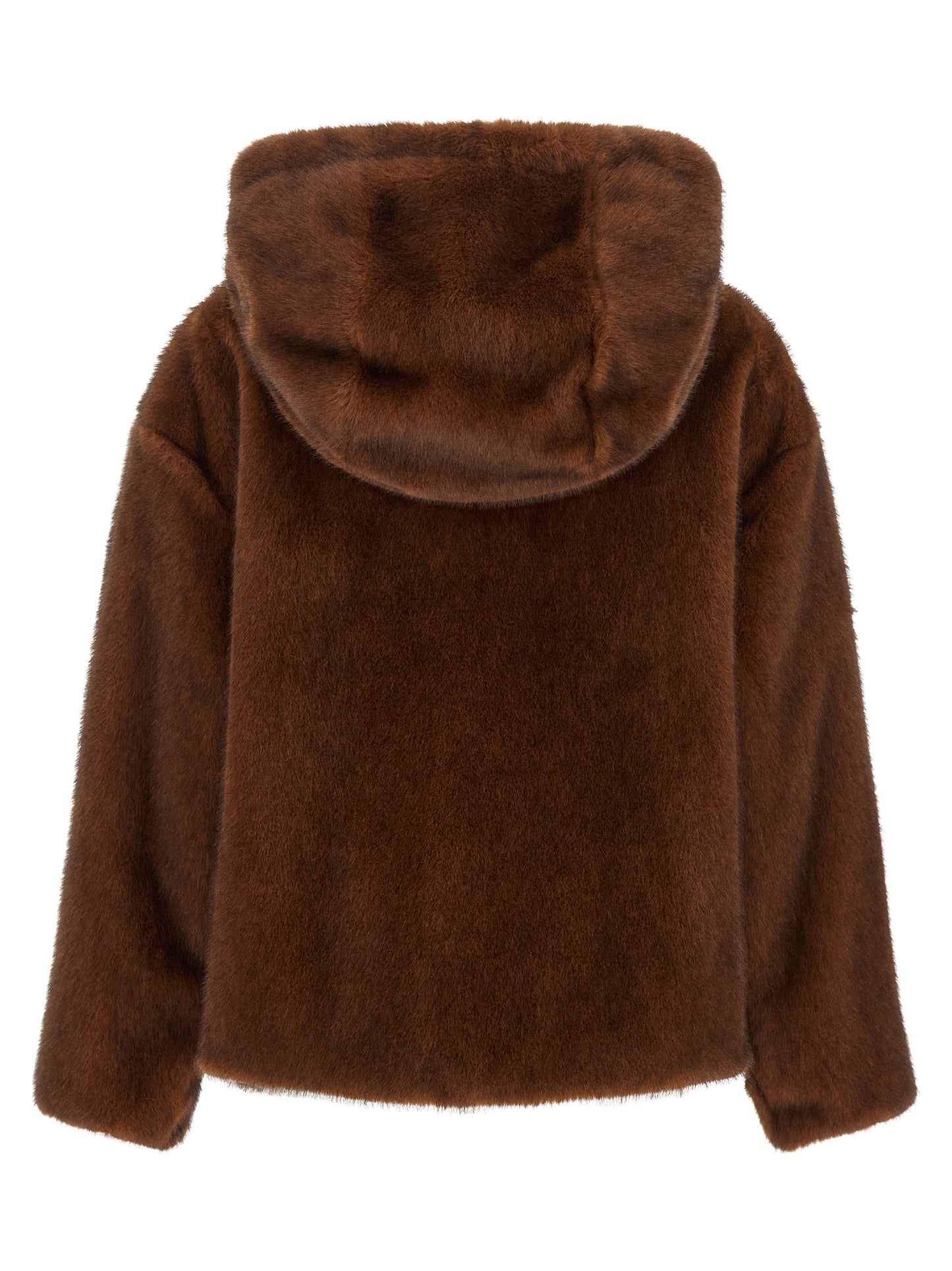 Brown Polyester Bomber
