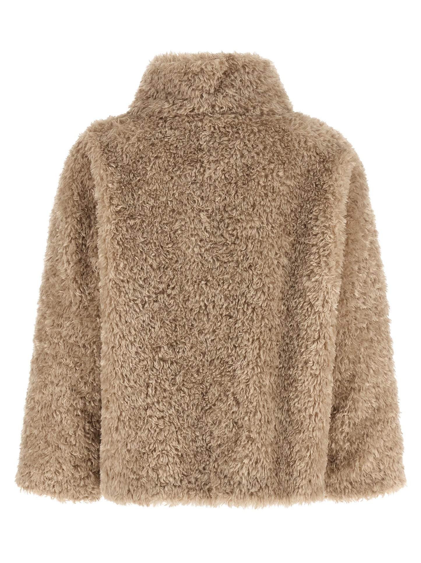 Beige Polyester Coat
