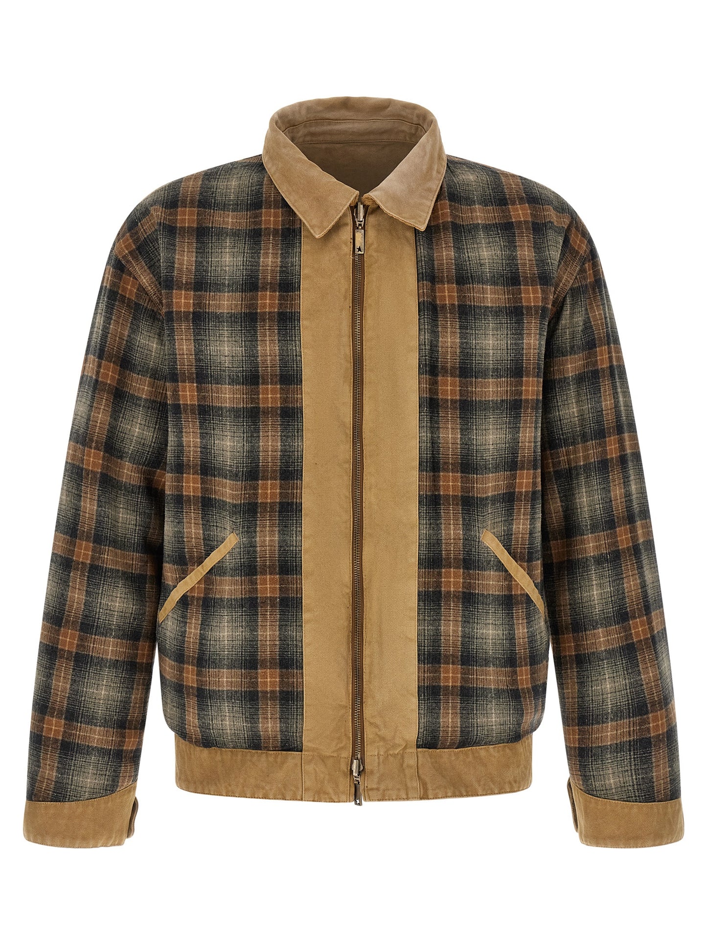Beige Cotton Shell Jacket
