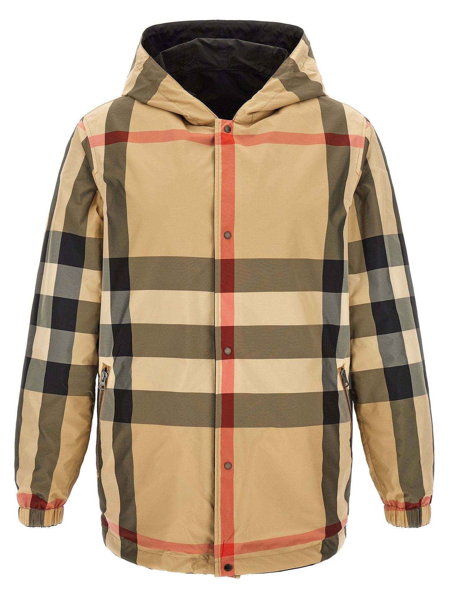 Black Polyester Coat