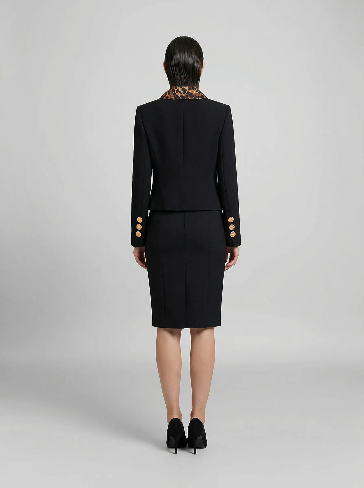 Black Metallic Fibre Jacket