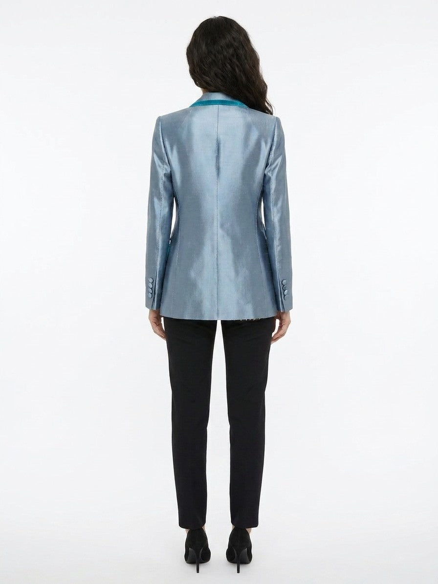Blue Polyamide Jacket