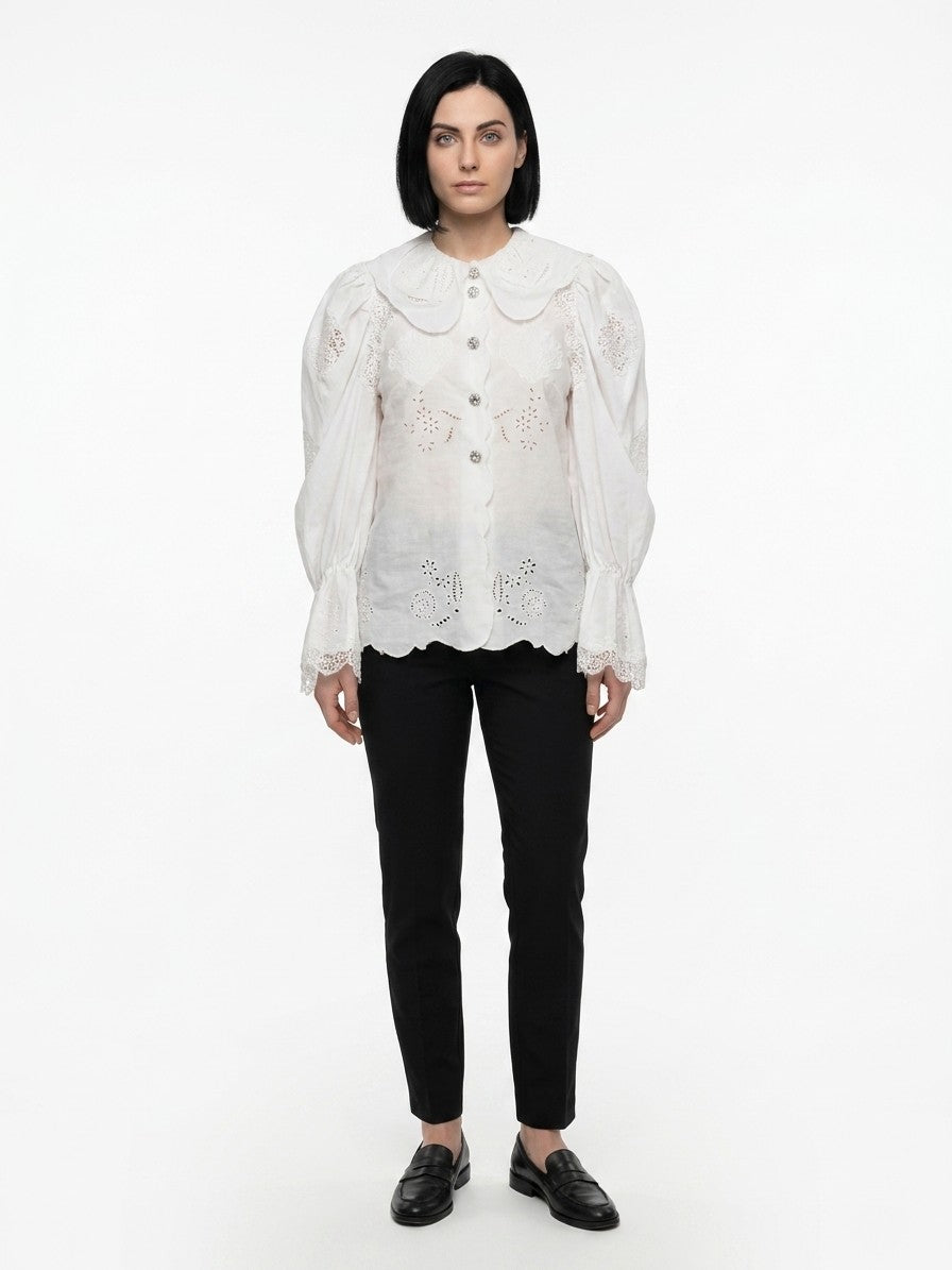 White Cotton Blouse