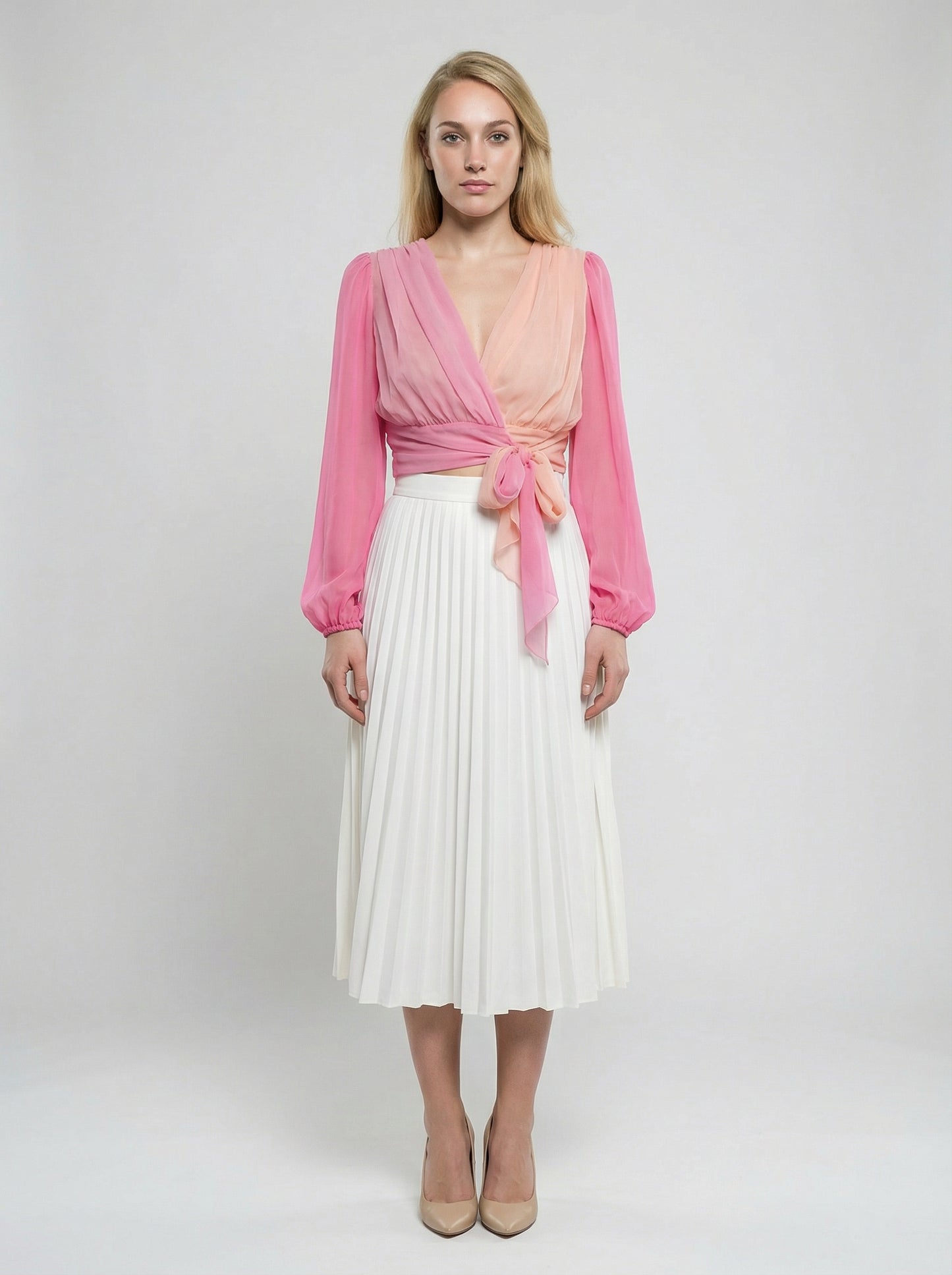 Pink Silk T-Shirt